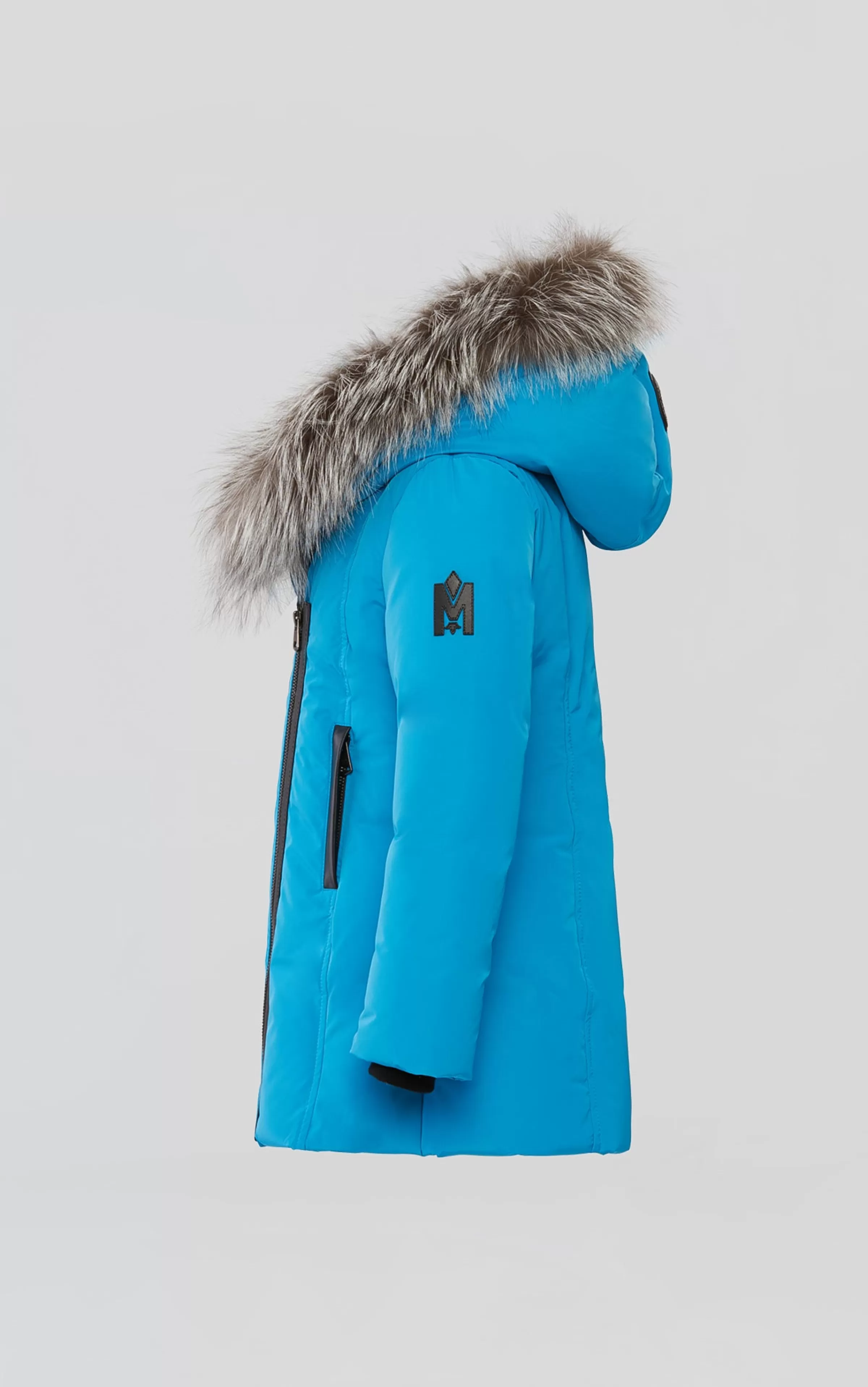 Leelee, Down Coat With Removable Silver Fox Signature Collar For Kids (8-14 Years) | ® US | Mackage Fashion