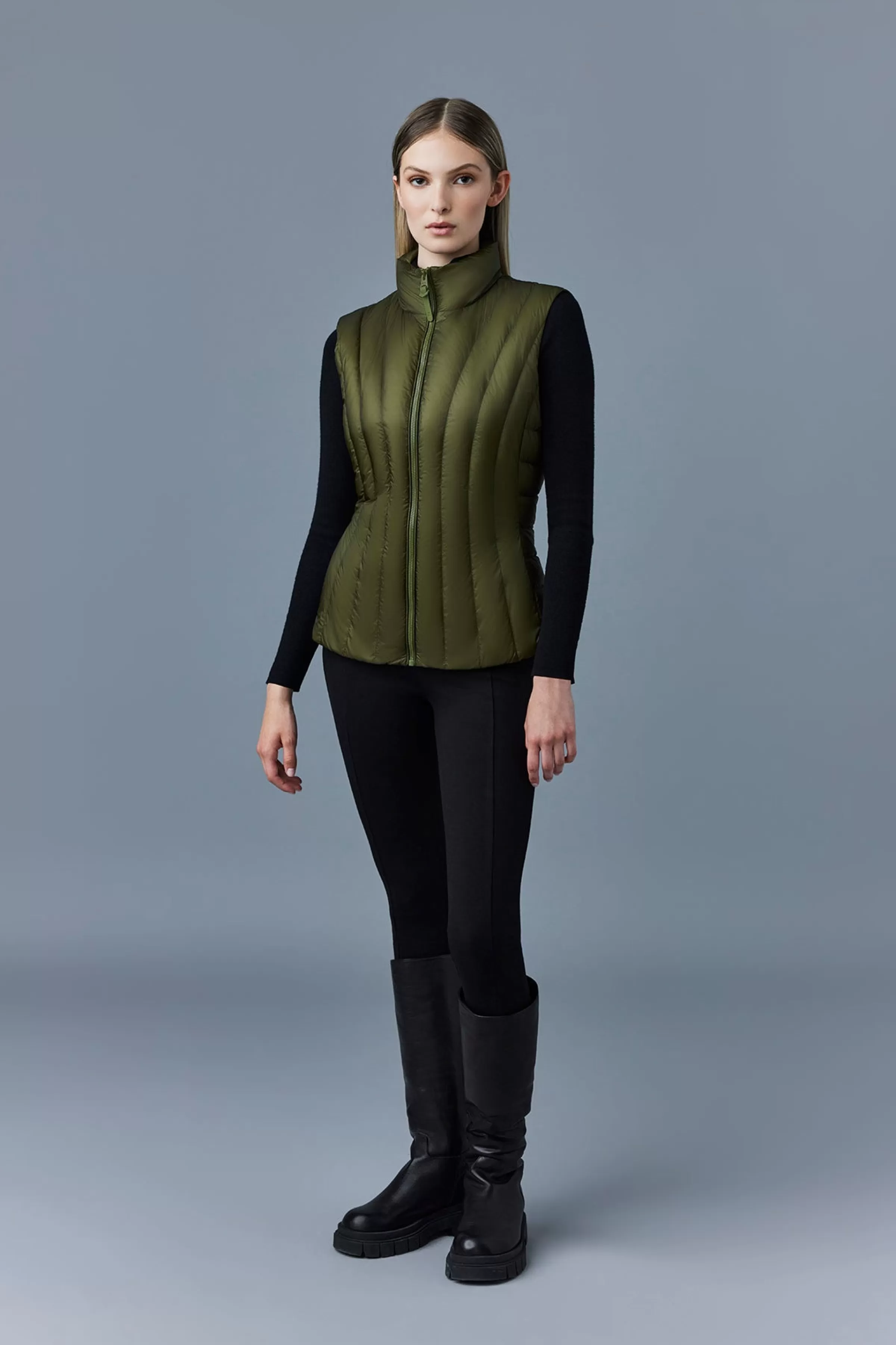 Lilyan, Light Down Vertical Quilted Vest For Ladies | ® US | Mackage New