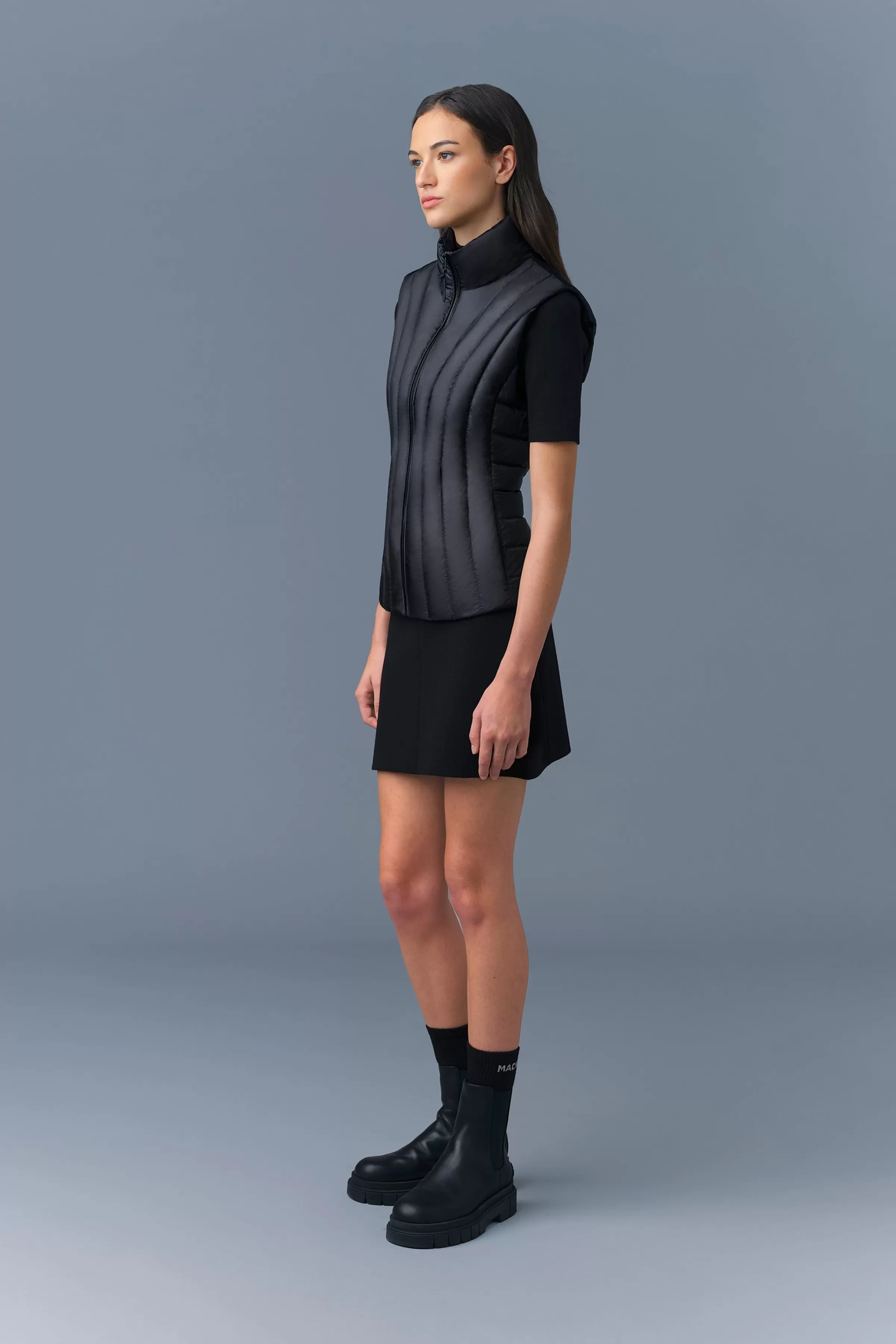 Lilyan, Light Down Vertical Quilted Vest For Ladies | ® US | Mackage New