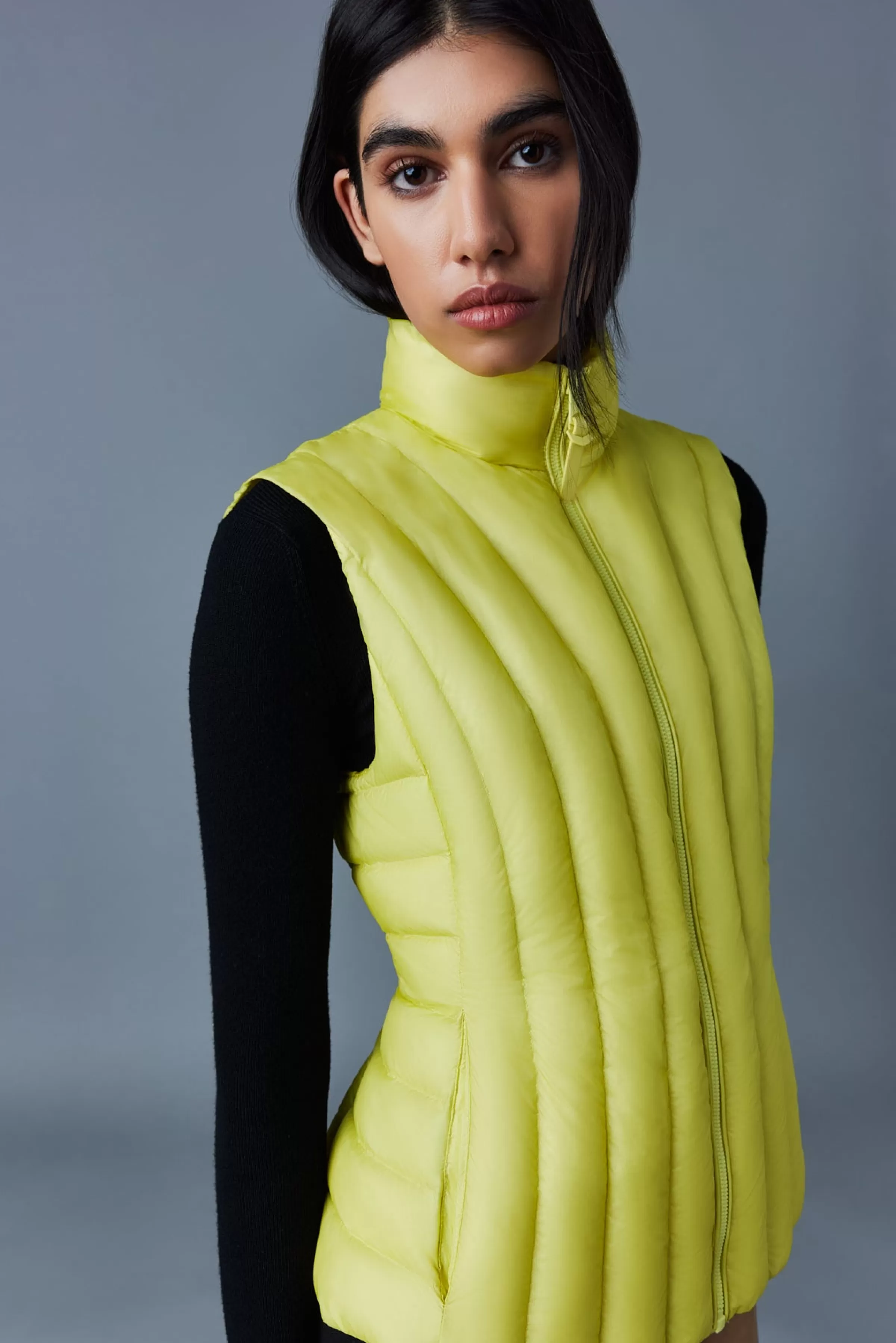 Lilyan, Light Down Vertical Quilted Vest For Ladies | ® US | Mackage New