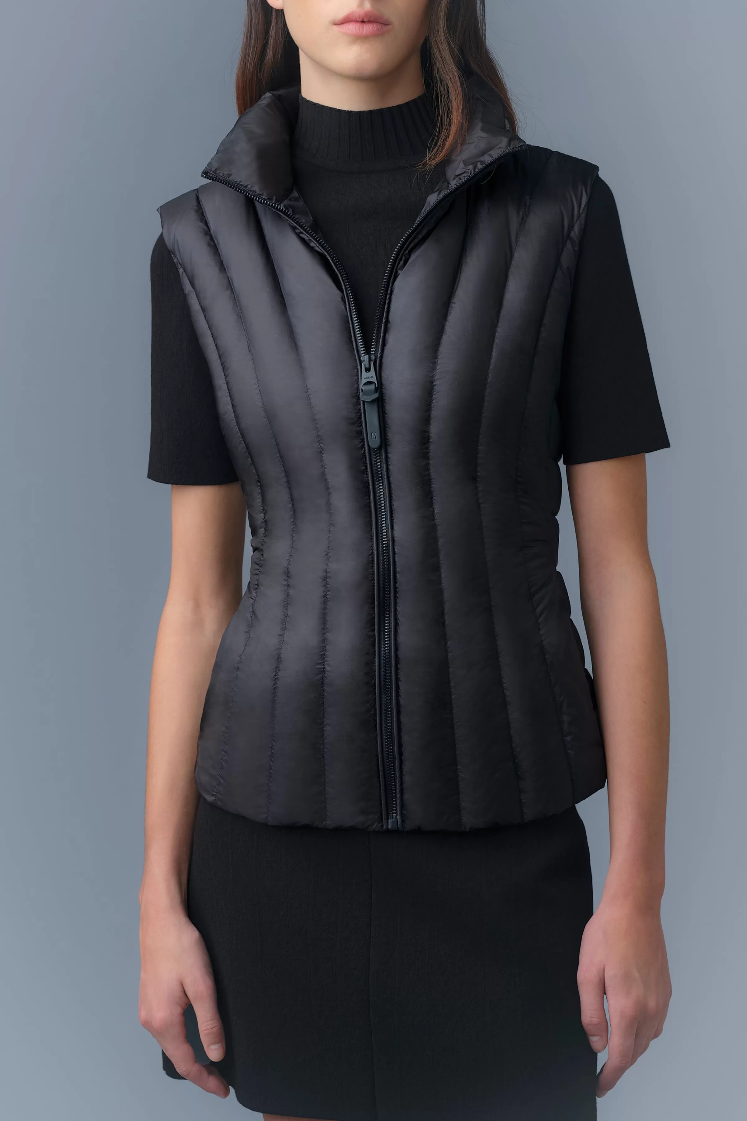 Lilyan, Light Down Vertical Quilted Vest For Ladies | ® US | Mackage New