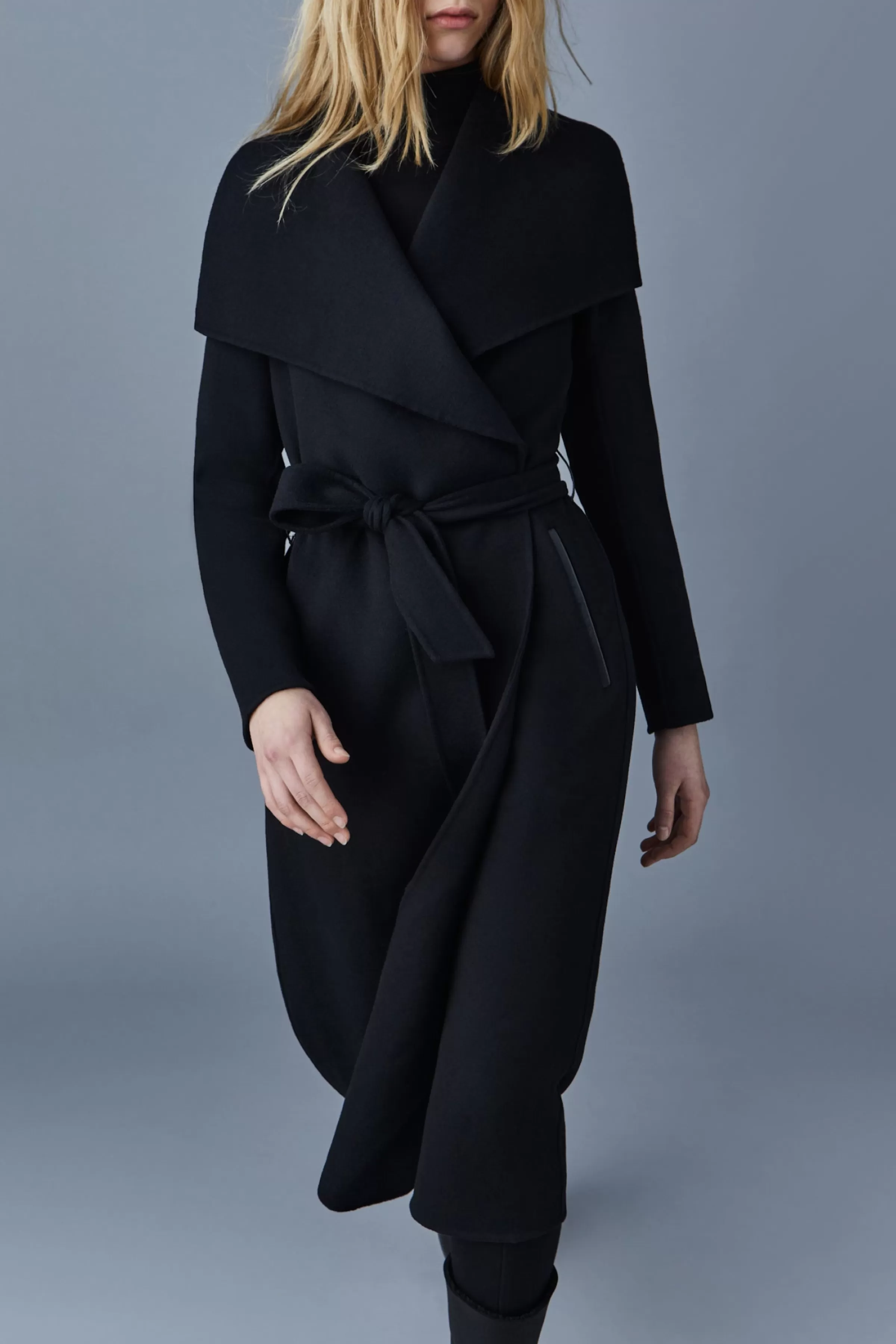 Mai, Double-face Wool Wrap Coat For Ladies | ® US | Mackage Fashion