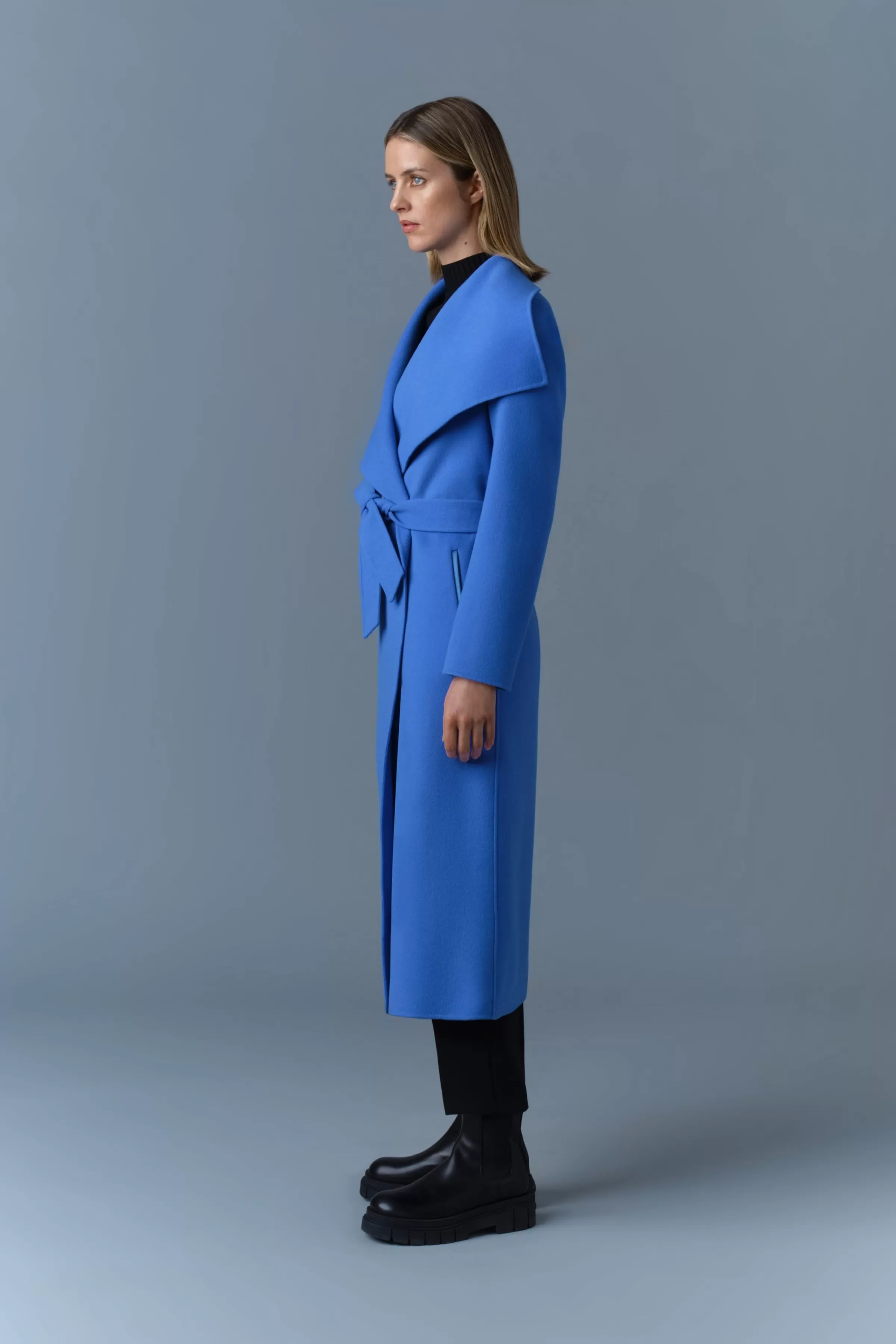 Mai, Double-face Wool Wrap Coat For Ladies | ® US | Mackage Fashion
