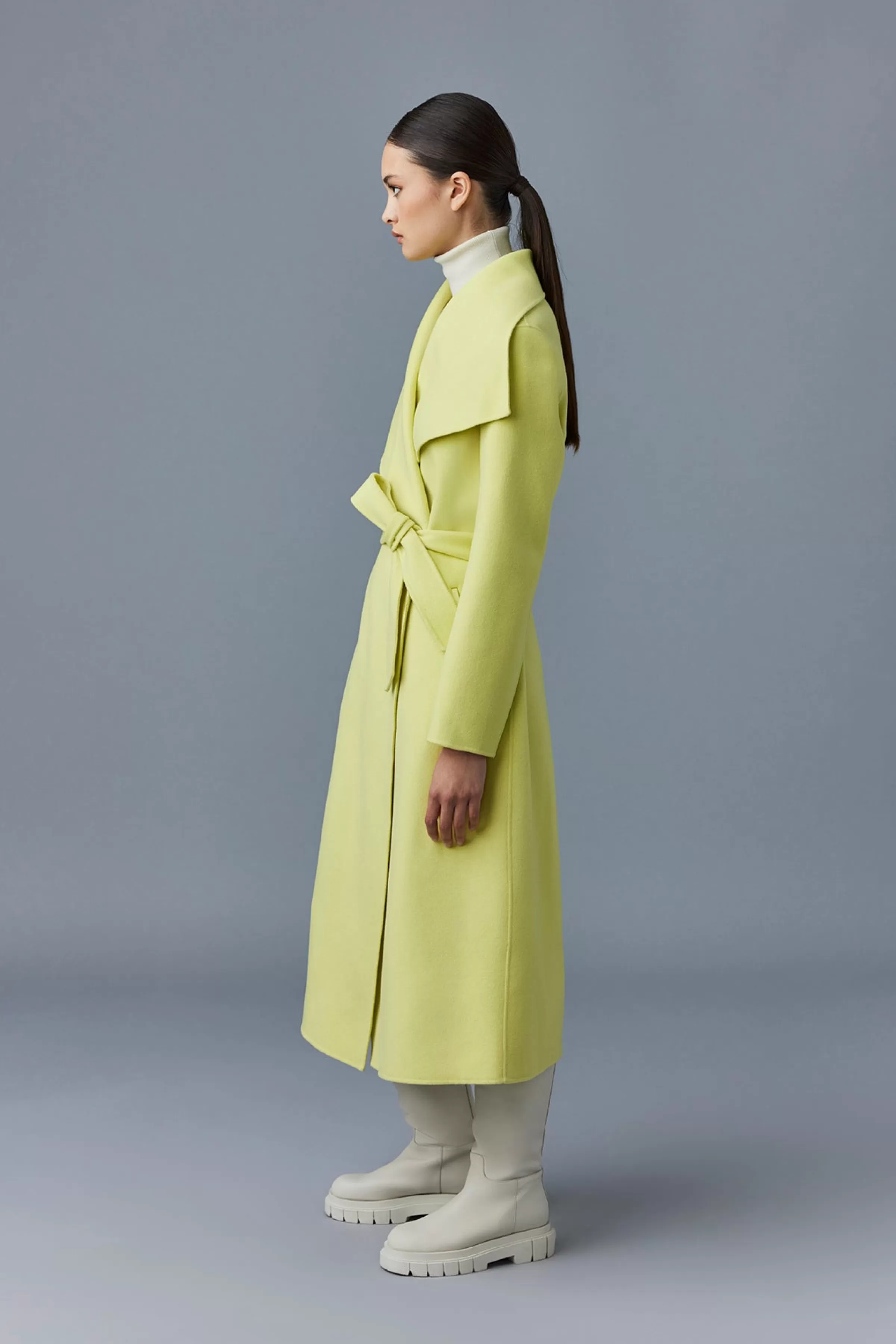 Mai, Double-face Wool Wrap Coat For Ladies | ® US | Mackage Outlet