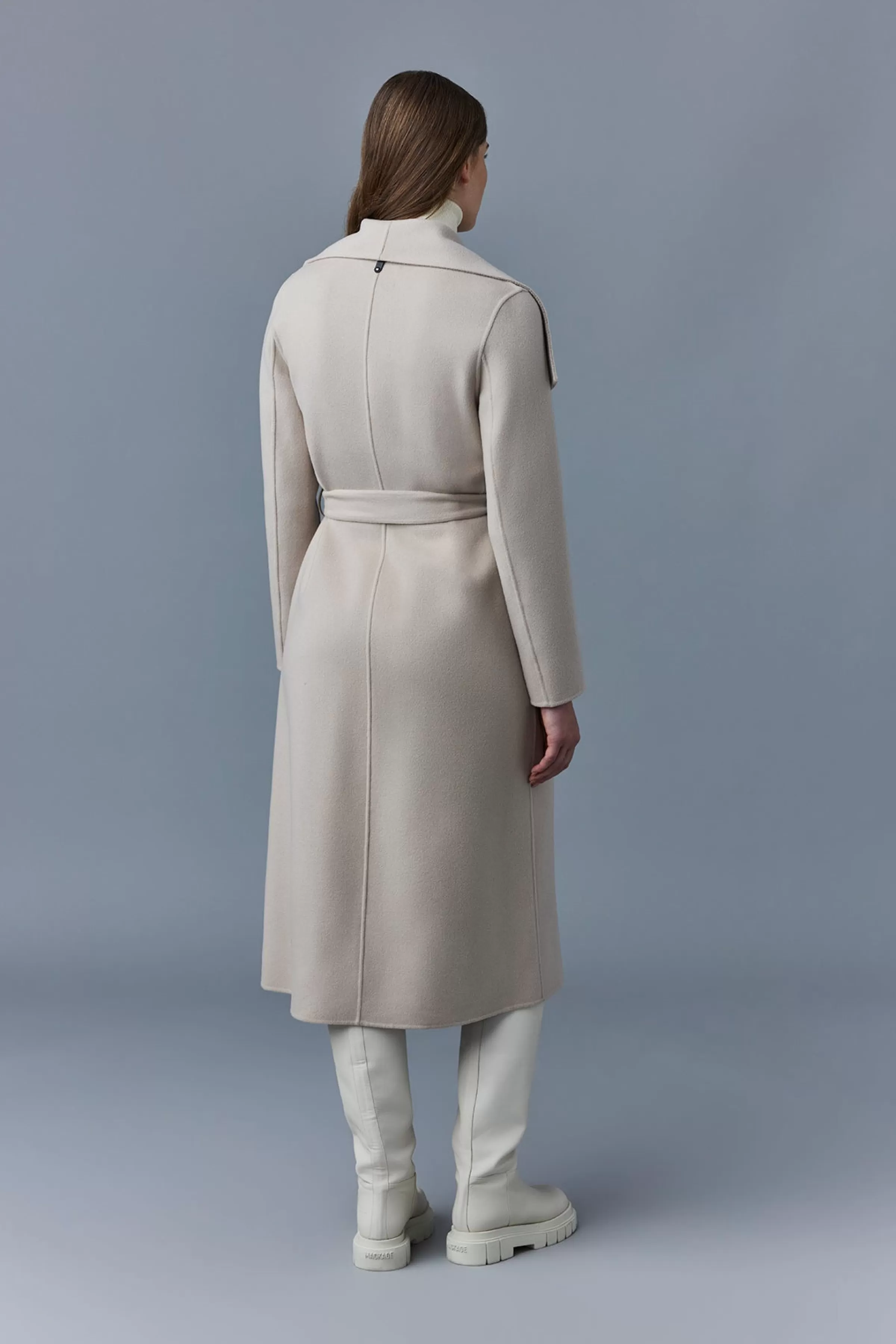 Mai, Double-face Wool Wrap Coat For Ladies | ® US | Mackage Outlet