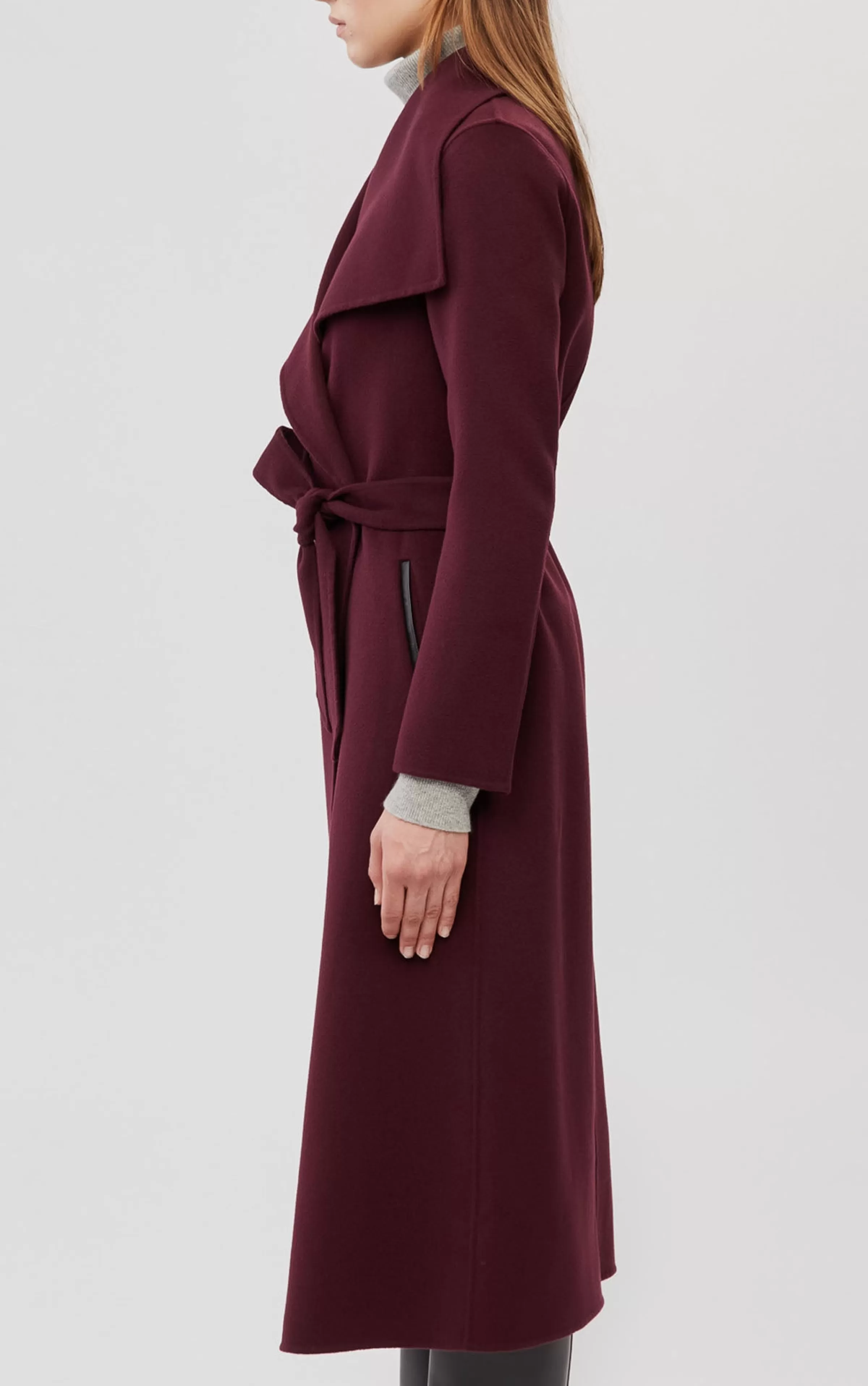 Mai, Double-face Wool Wrap Coat For Ladies | ® US | Mackage Outlet