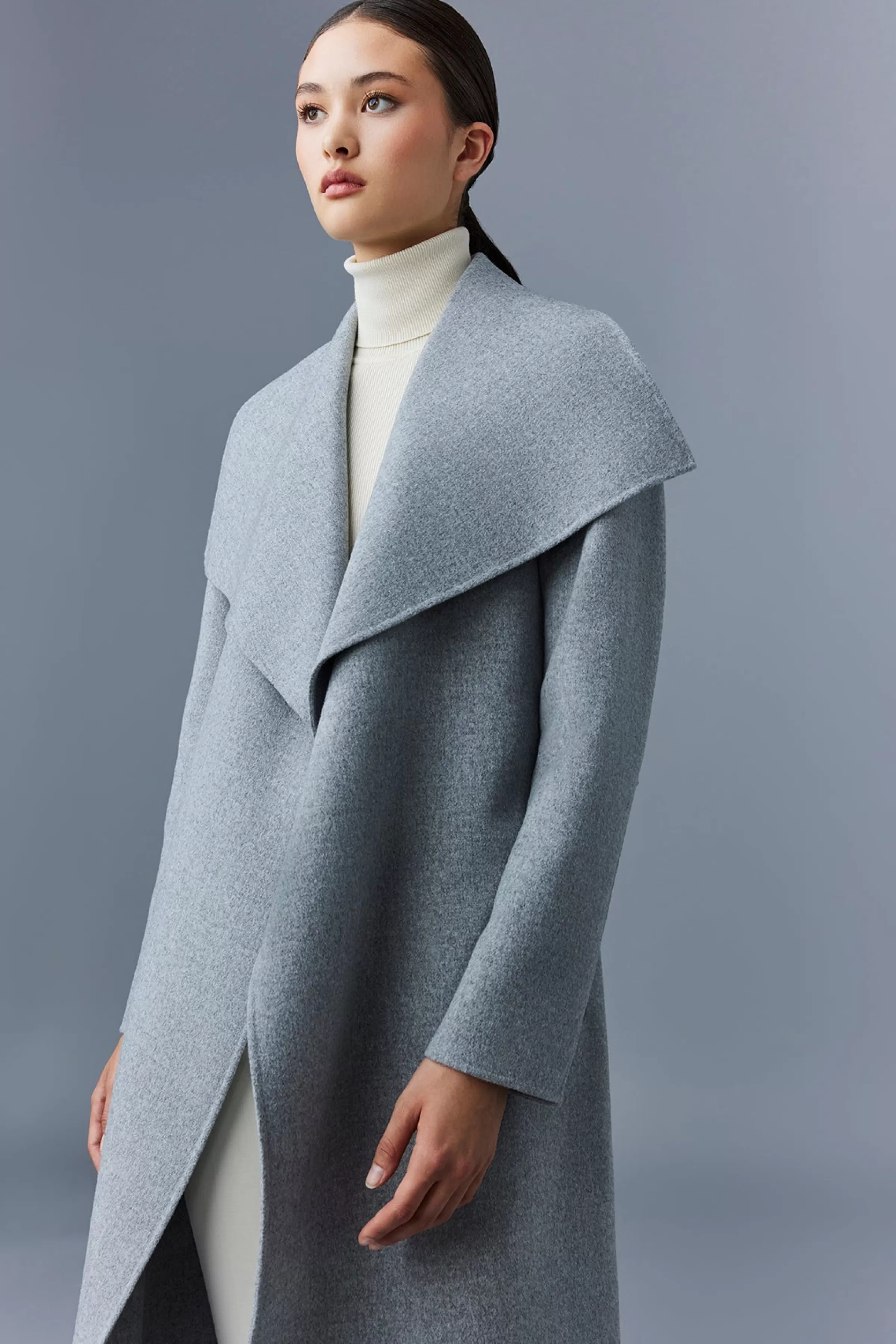 Mai, Double-face Wool Wrap Coat For Ladies | ® US | Mackage Outlet