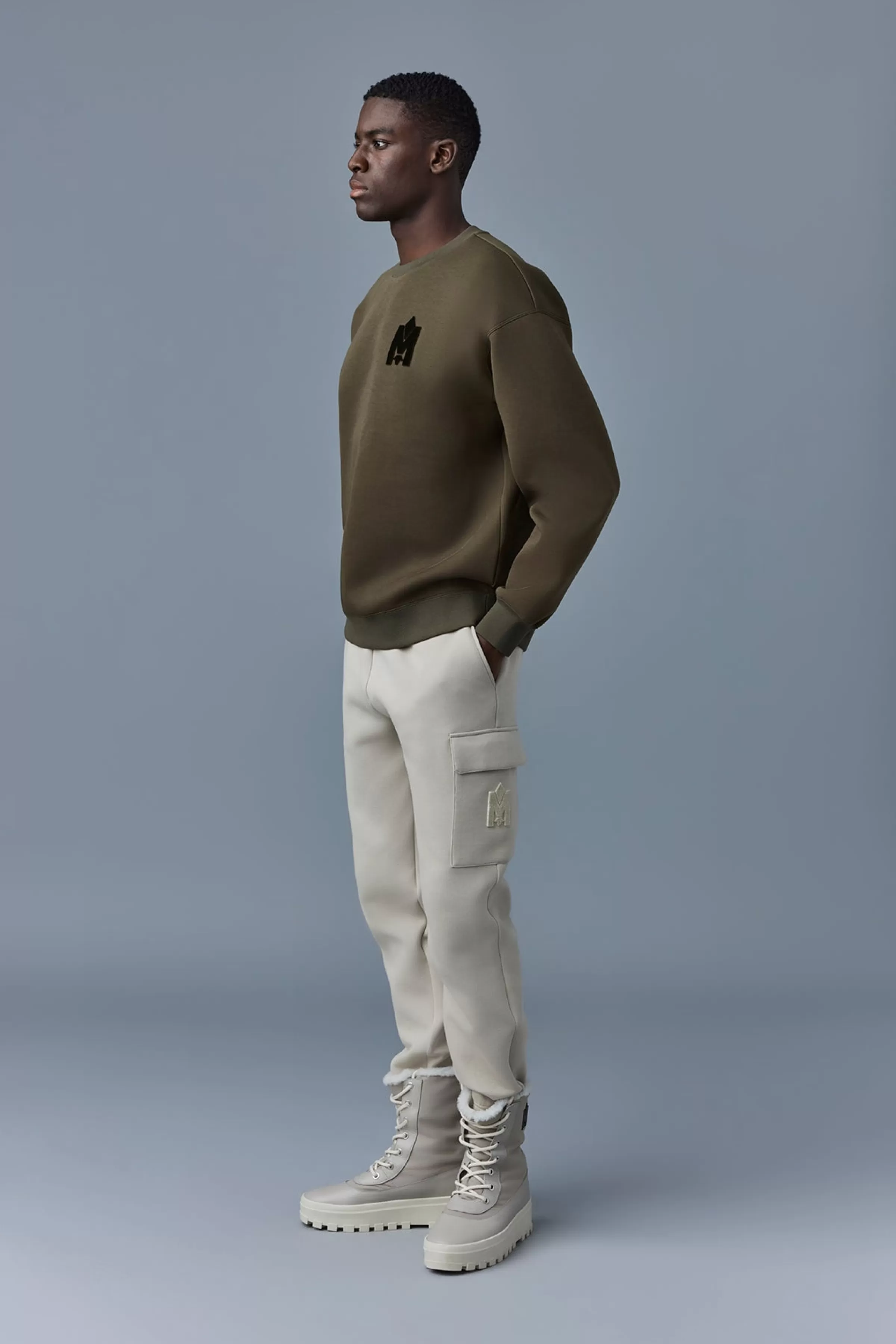 Max, Double Face Jersey Sweatshirt With Embroidered Logo For Men | ® US | Mackage Clearance