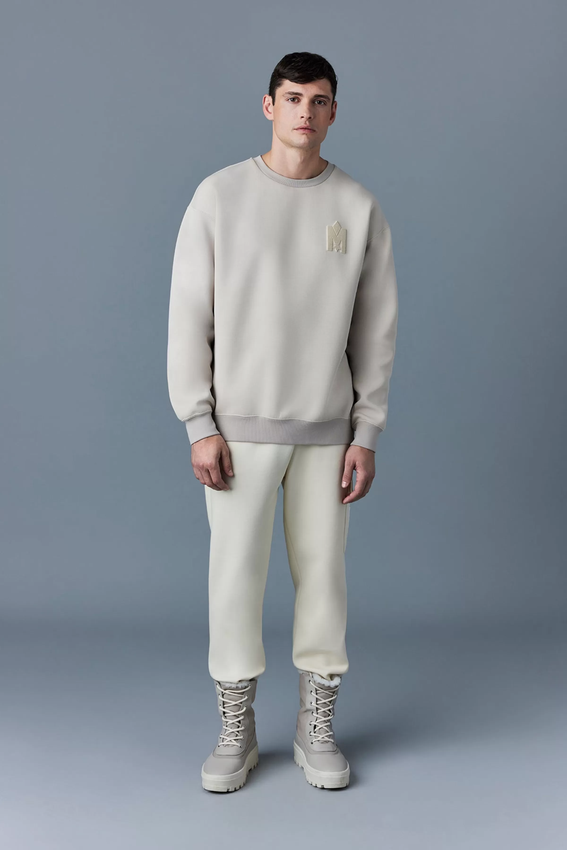 Max, Double Face Jersey Sweatshirt With Embroidered Logo For Men | ® US | Mackage Sale