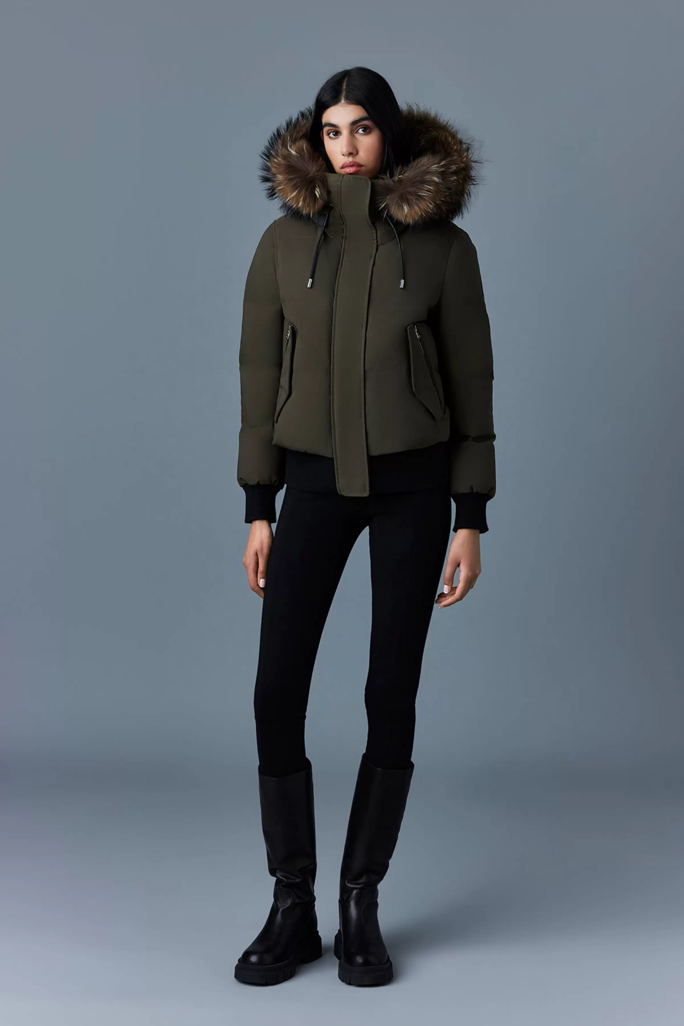 Nefi, Down Jacket With Removable Fur Trimmed Hood For Ladies | ® US | Mackage Outlet