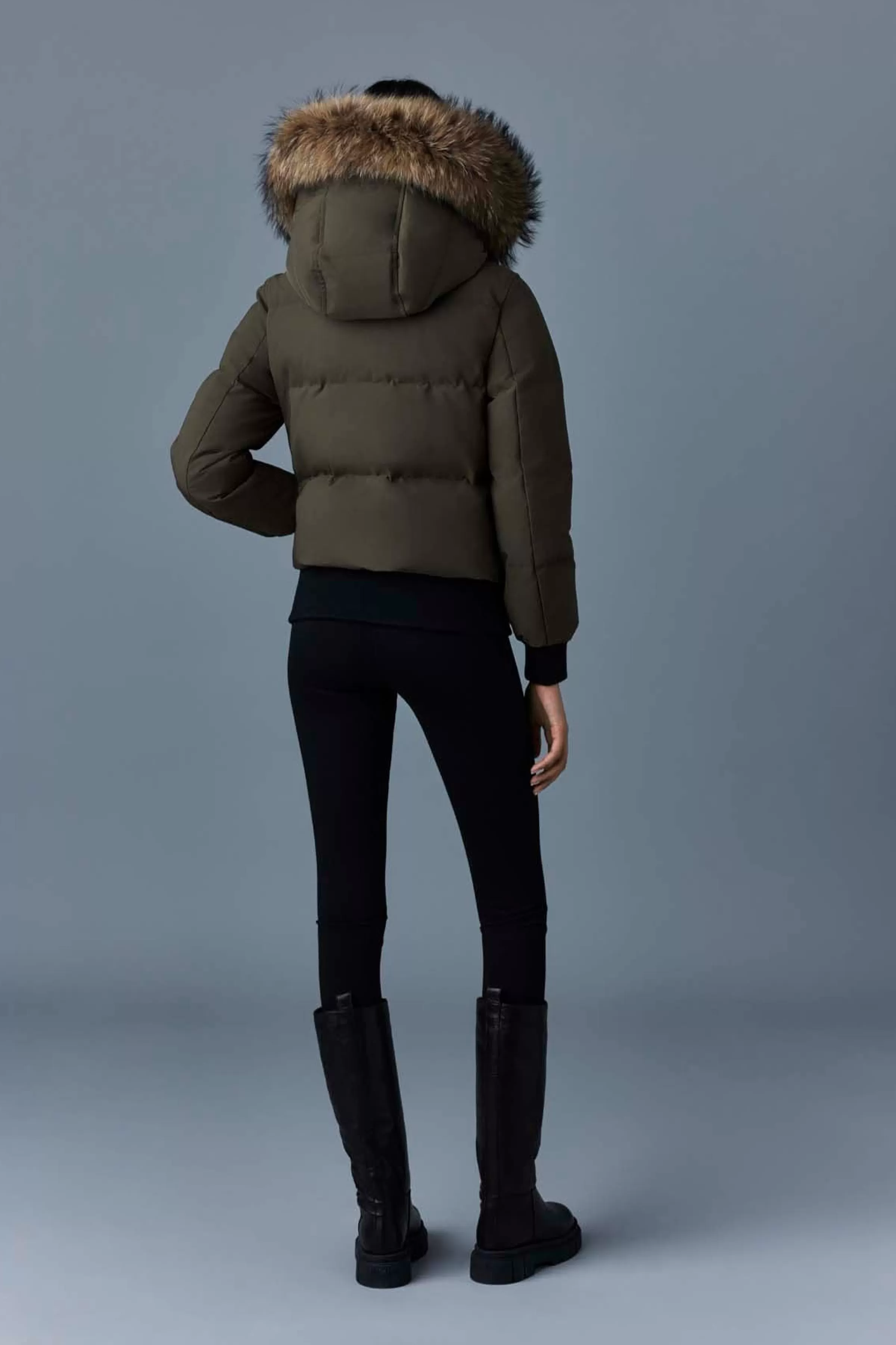 Nefi, Down Jacket With Removable Fur Trimmed Hood For Ladies | ® US | Mackage Outlet
