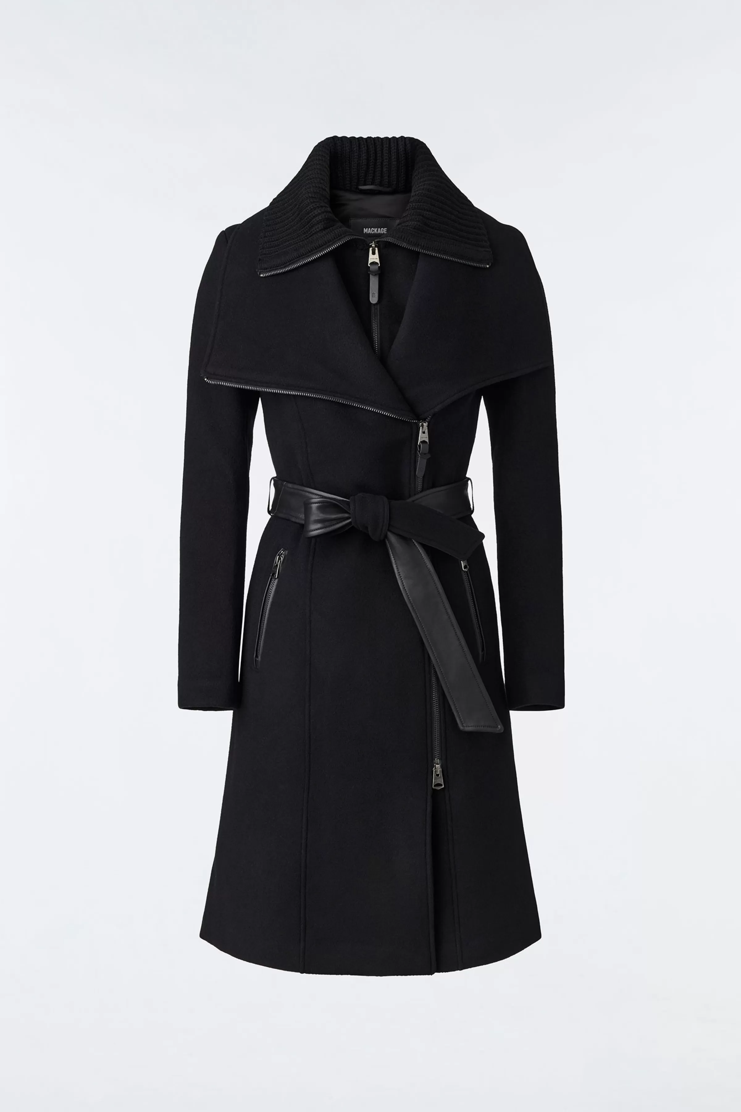 Nori, 2-in-1 Double Face Wool Coat With Sash For Ladies | ® US | Mackage Outlet