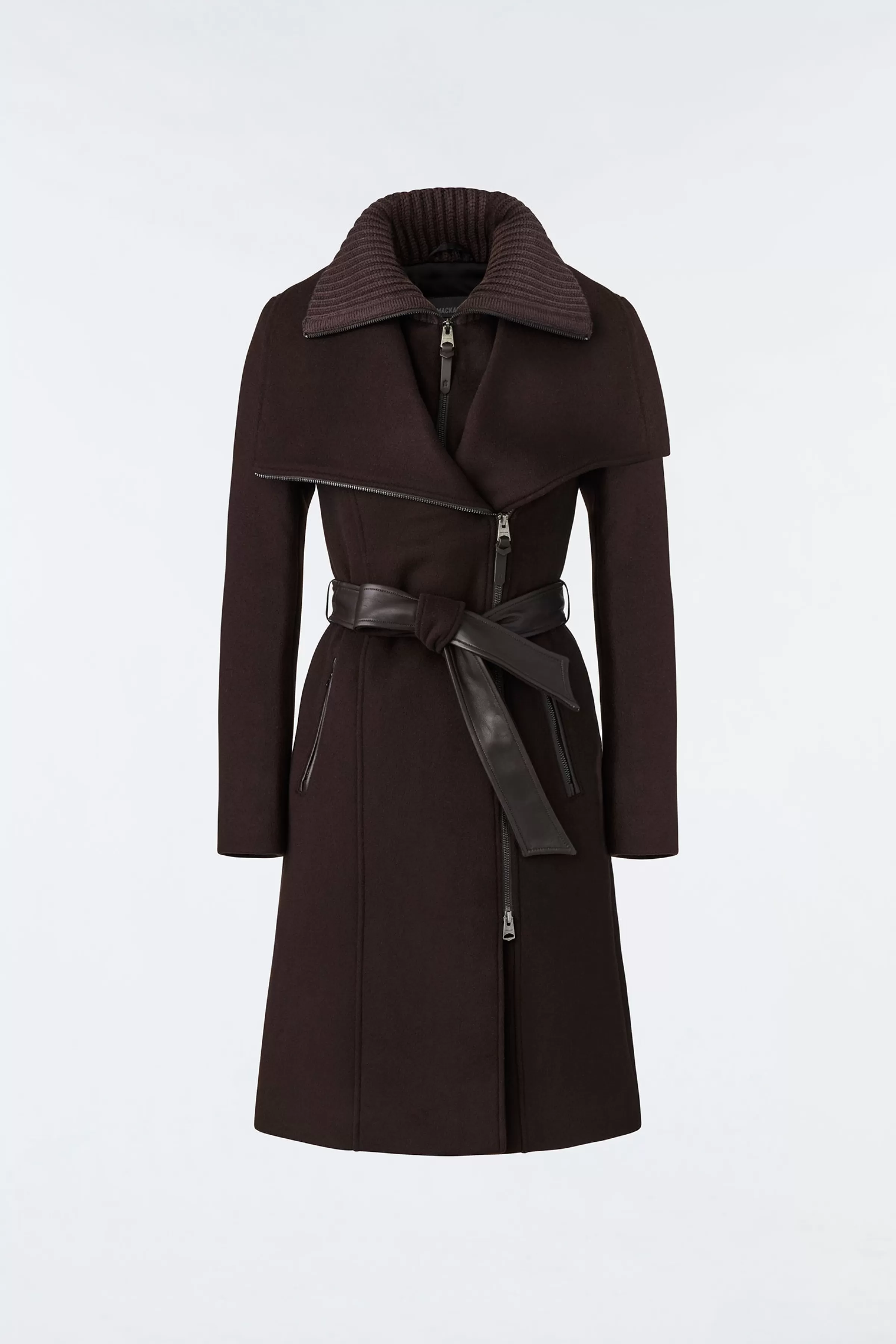 Nori, 2-in-1 Double Face Wool Coat With Sash For Ladies | ® US | Mackage Outlet