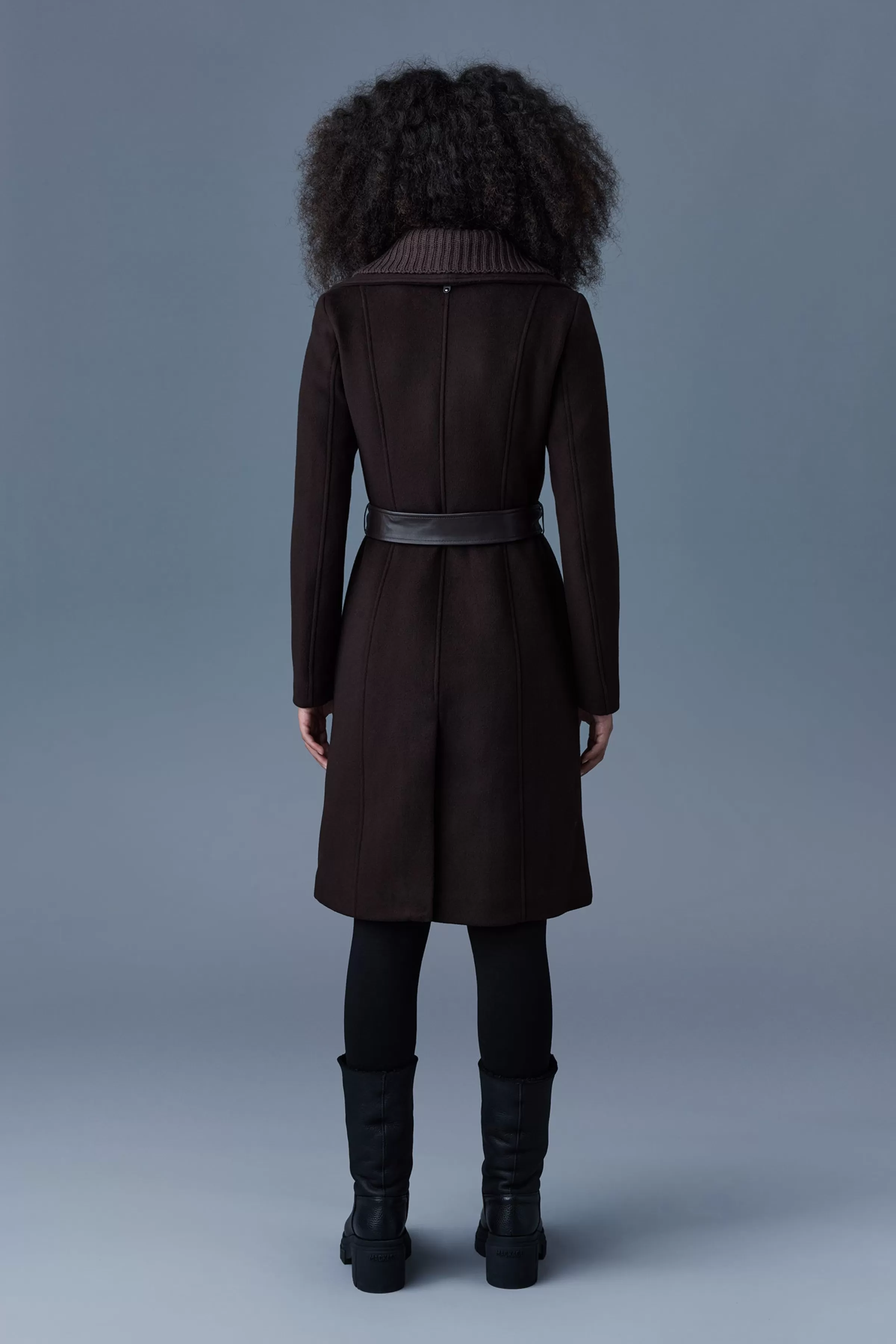 Nori, 2-in-1 Double Face Wool Coat With Sash For Ladies | ® US | Mackage New