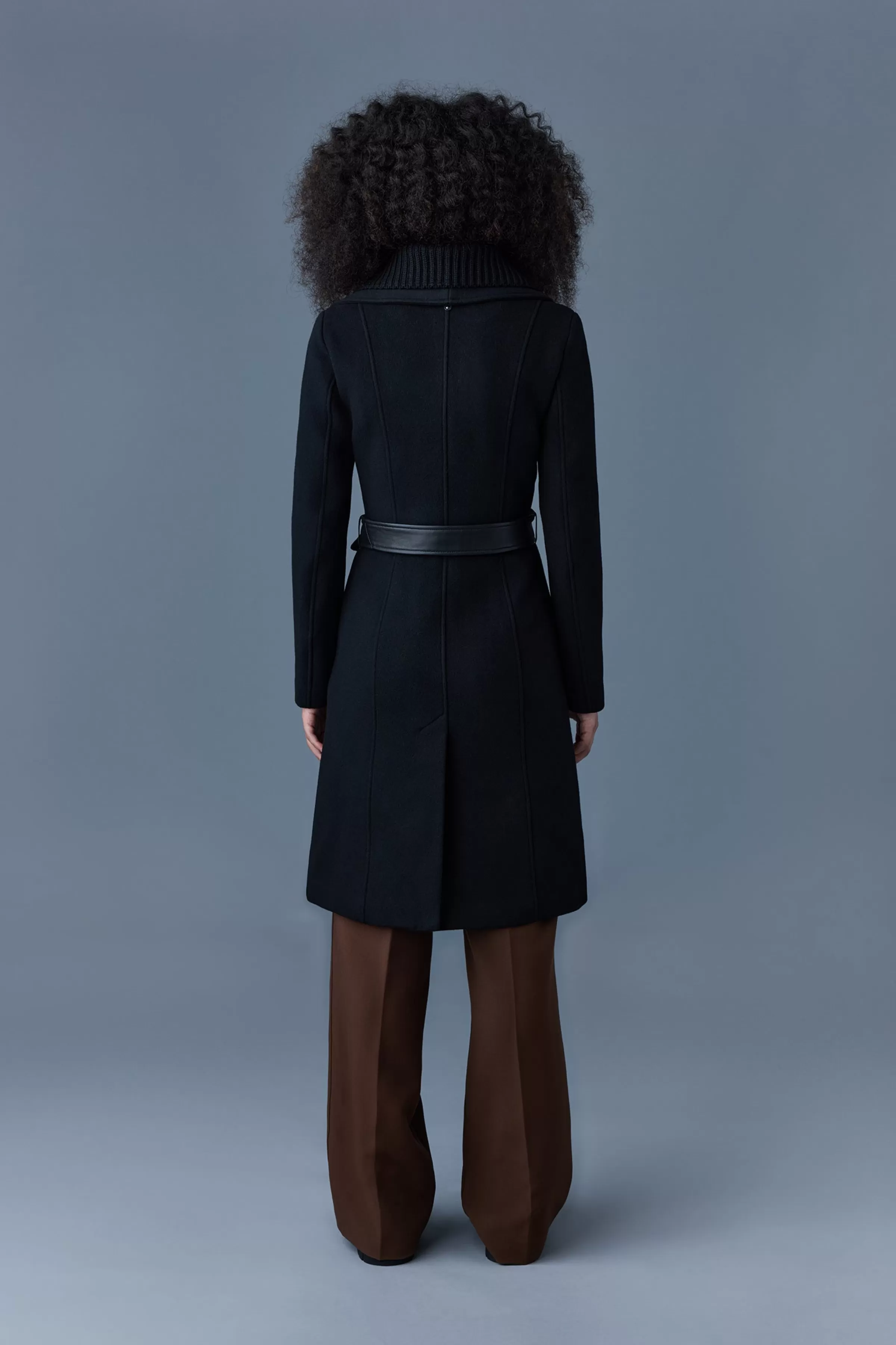 Nori, 2-in-1 Double Face Wool Coat With Sash For Ladies | ® US | Mackage New