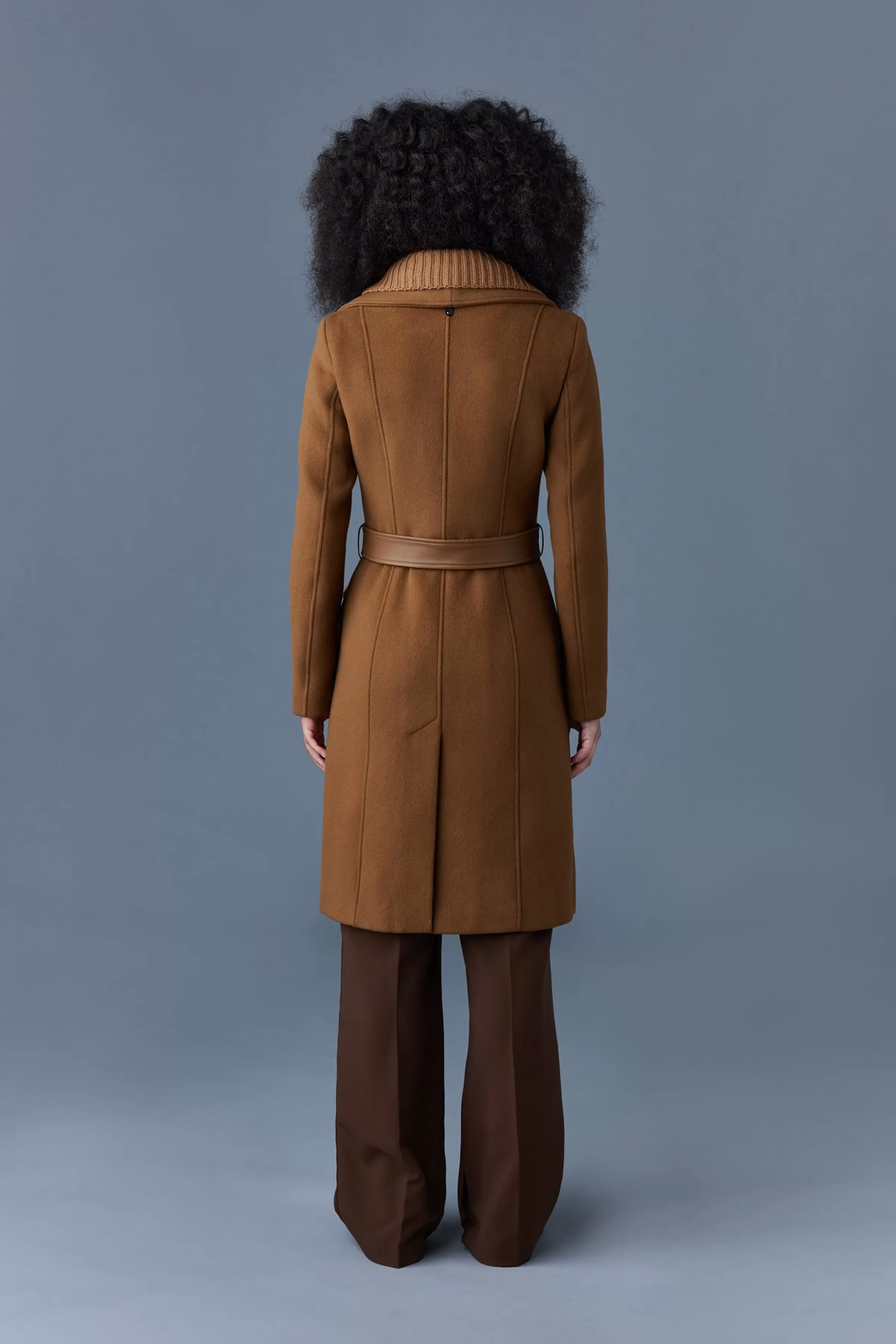 Nori, 2-in-1 Double Face Wool Coat With Sash For Ladies | ® US | Mackage New
