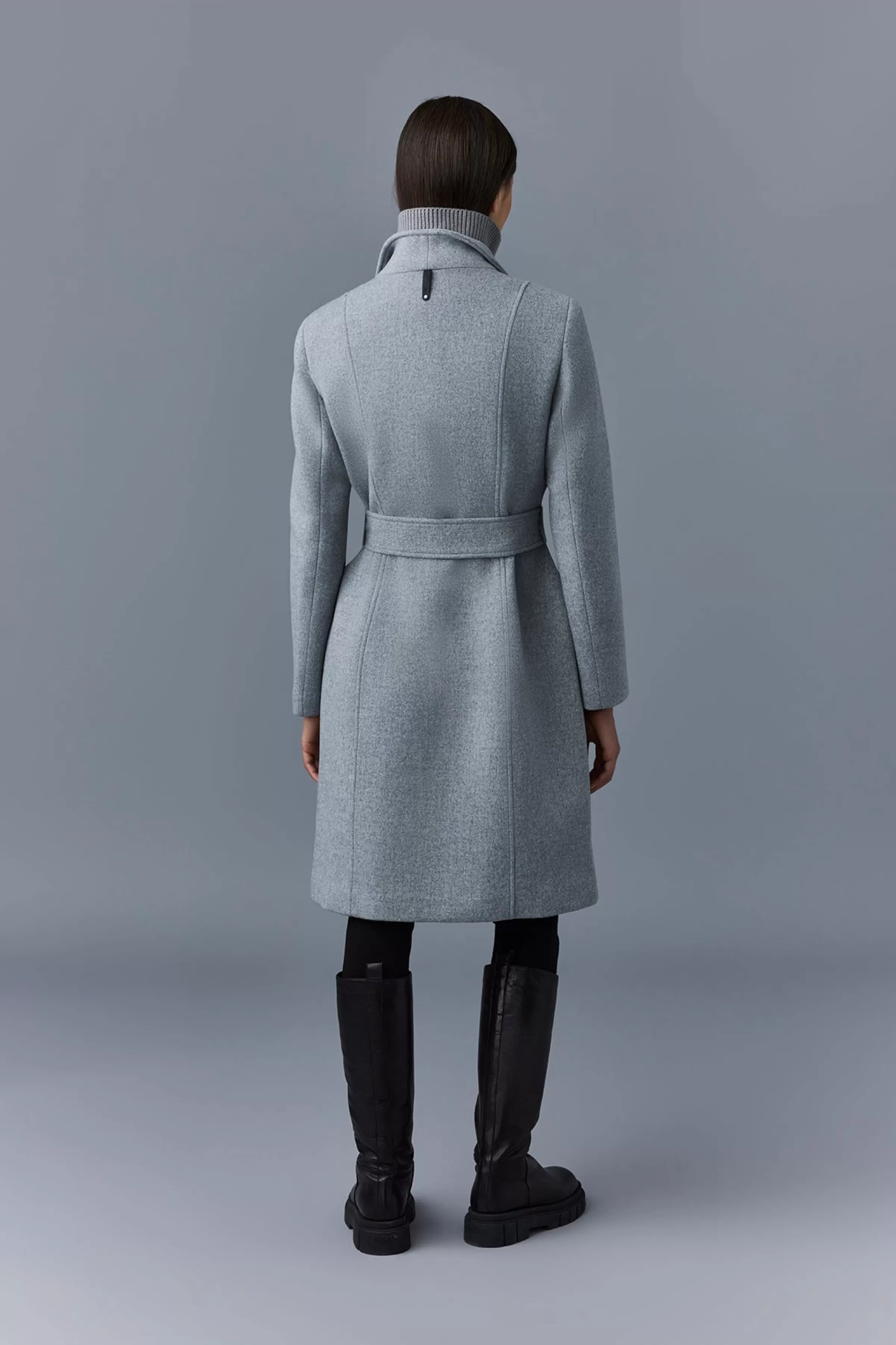 Norita, 2-in-1 Double Face Wool Coat With Sash For Ladies | ® US | Mackage Store