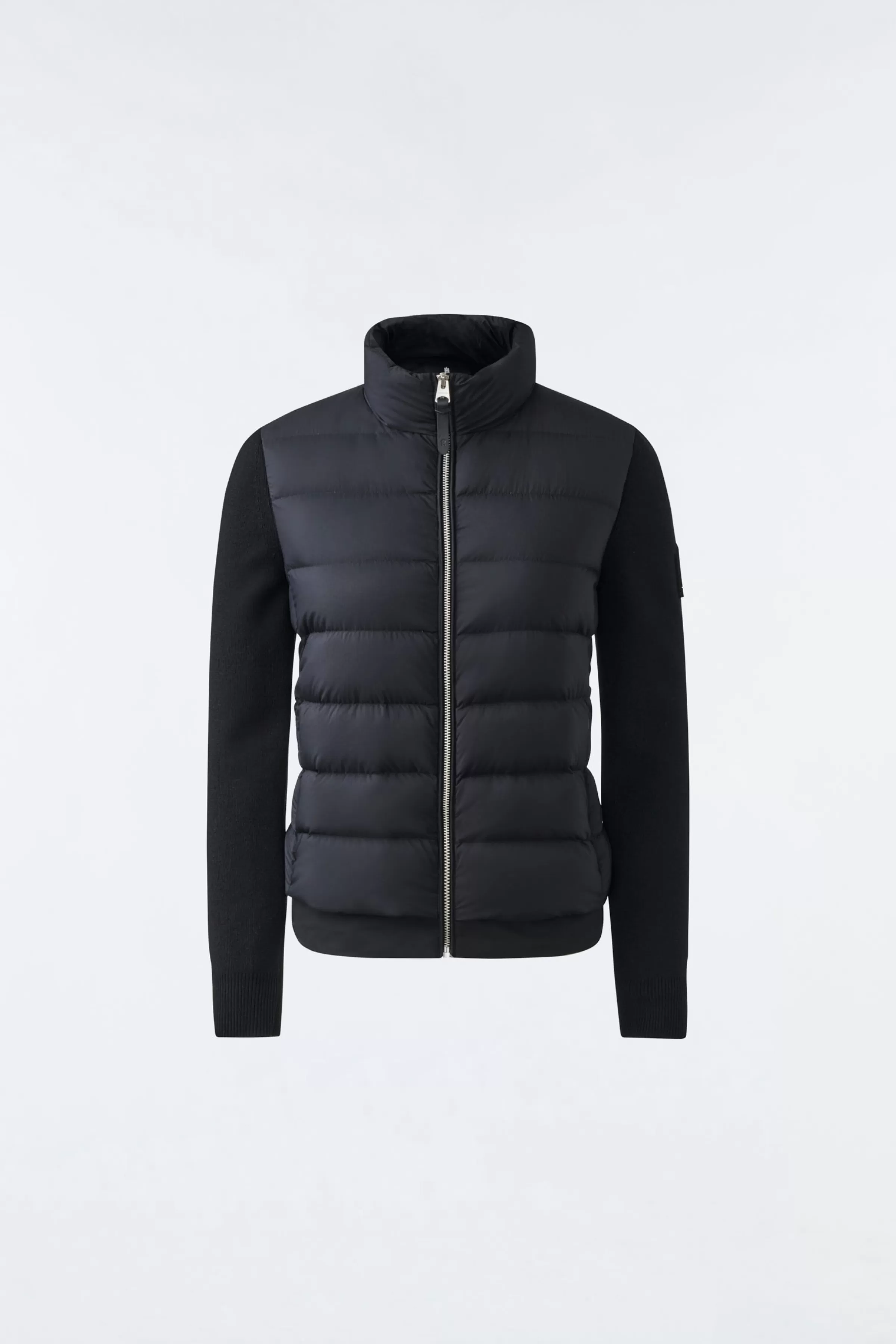 Oceane, Recycled Hybrid Jacket With Rib Knit Sleeves For Ladies | ® US | Mackage Best Sale