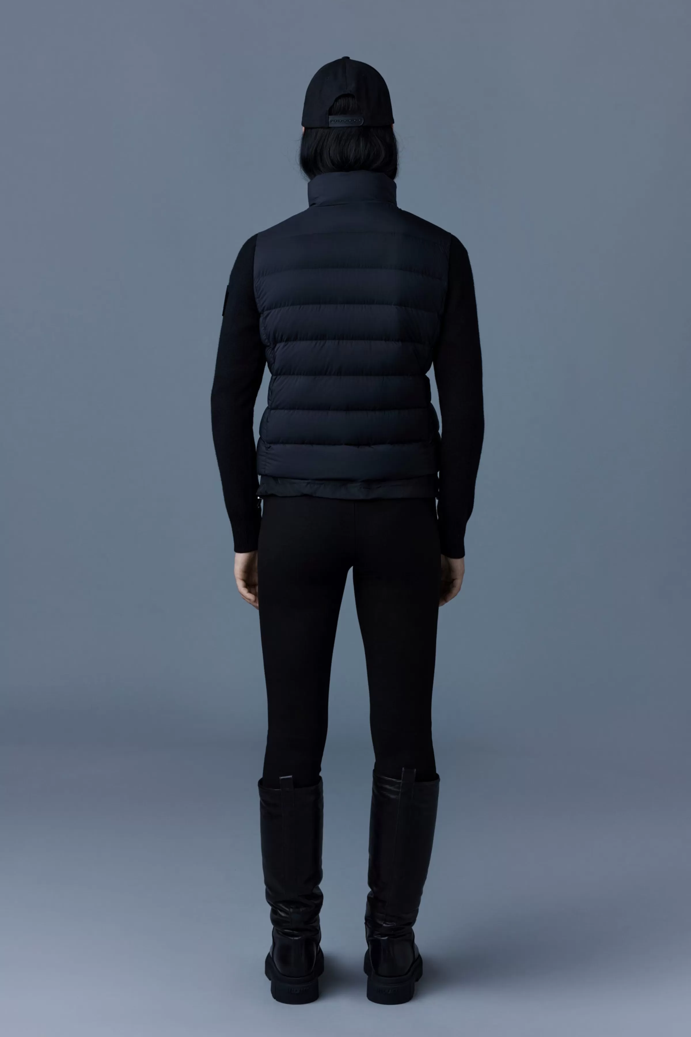Oceane, Recycled Hybrid Jacket With Rib Knit Sleeves For Ladies | ® US | Mackage Sale