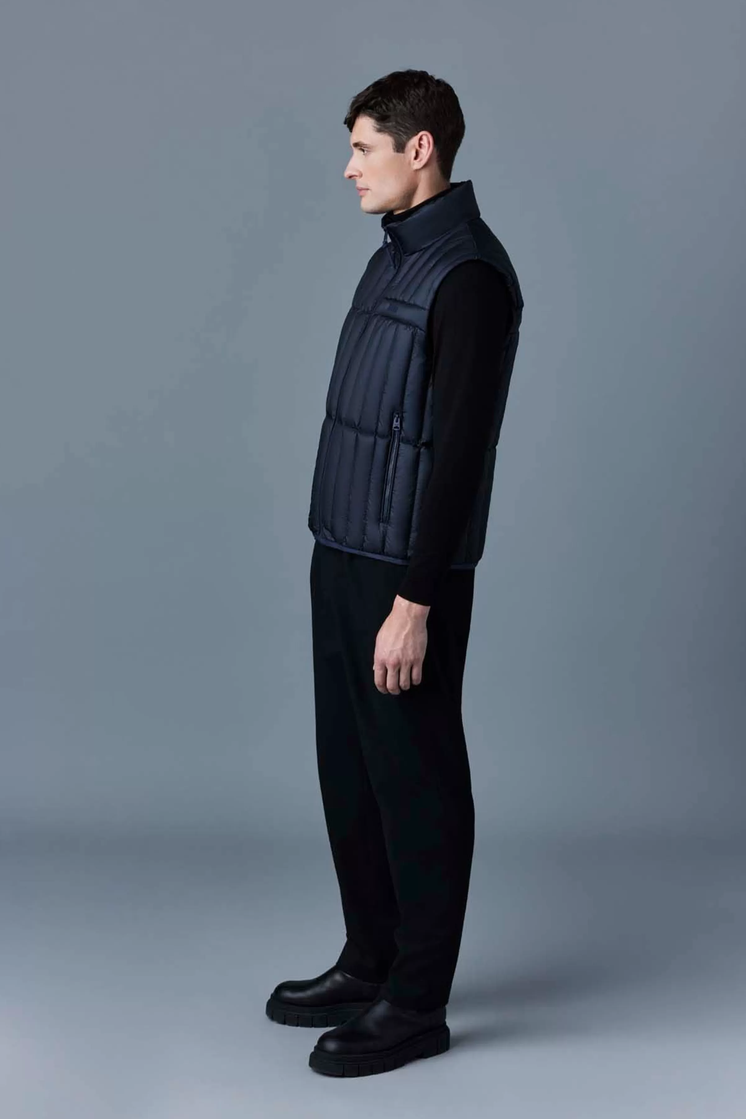 Patrick, Translucent Ripstop Light Down Vest With Funnel Collar For Men | ® US | Mackage Shop