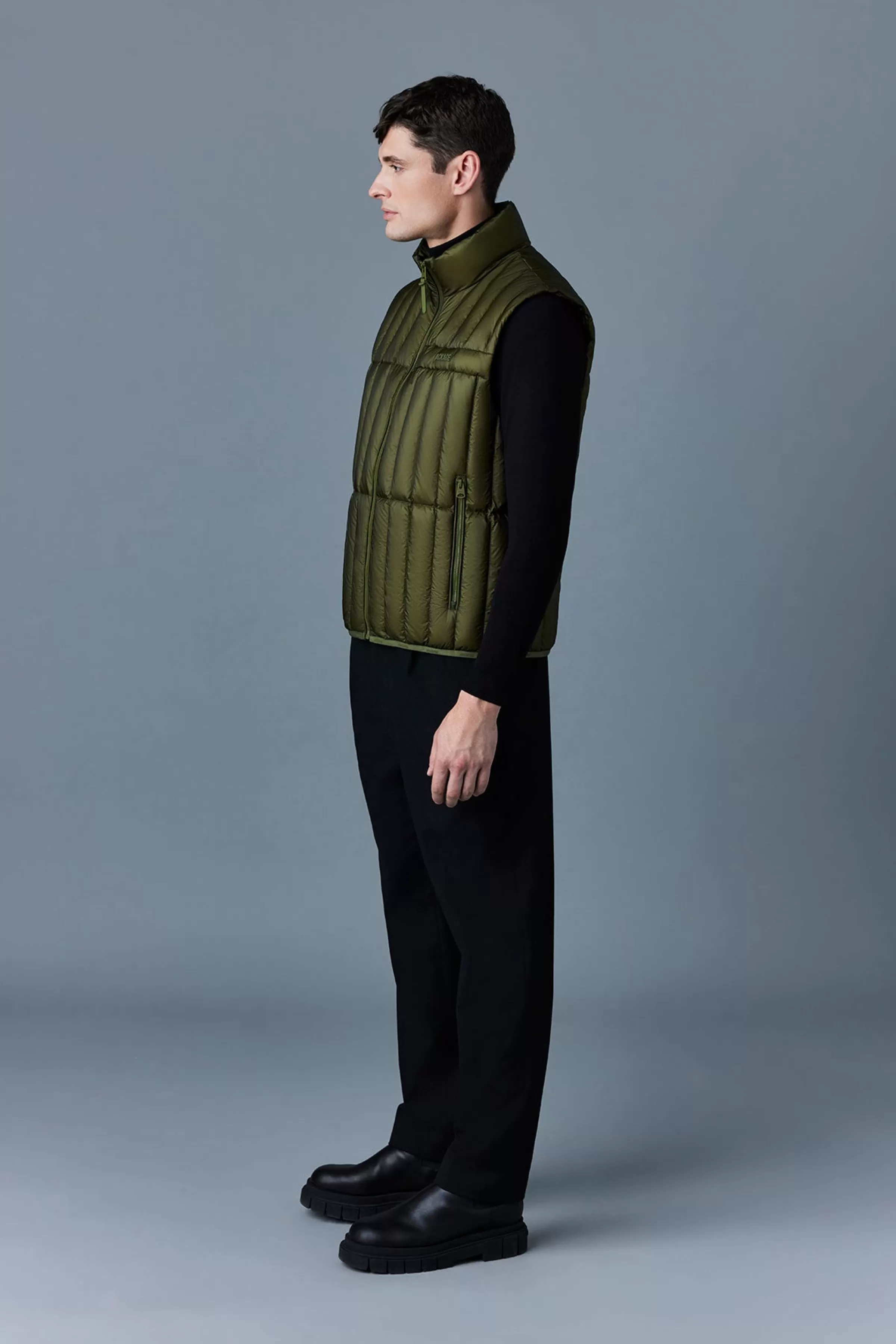 Patrick, Translucent Ripstop Light Down Vest With Funnel Collar For Men | ® US | Mackage Shop