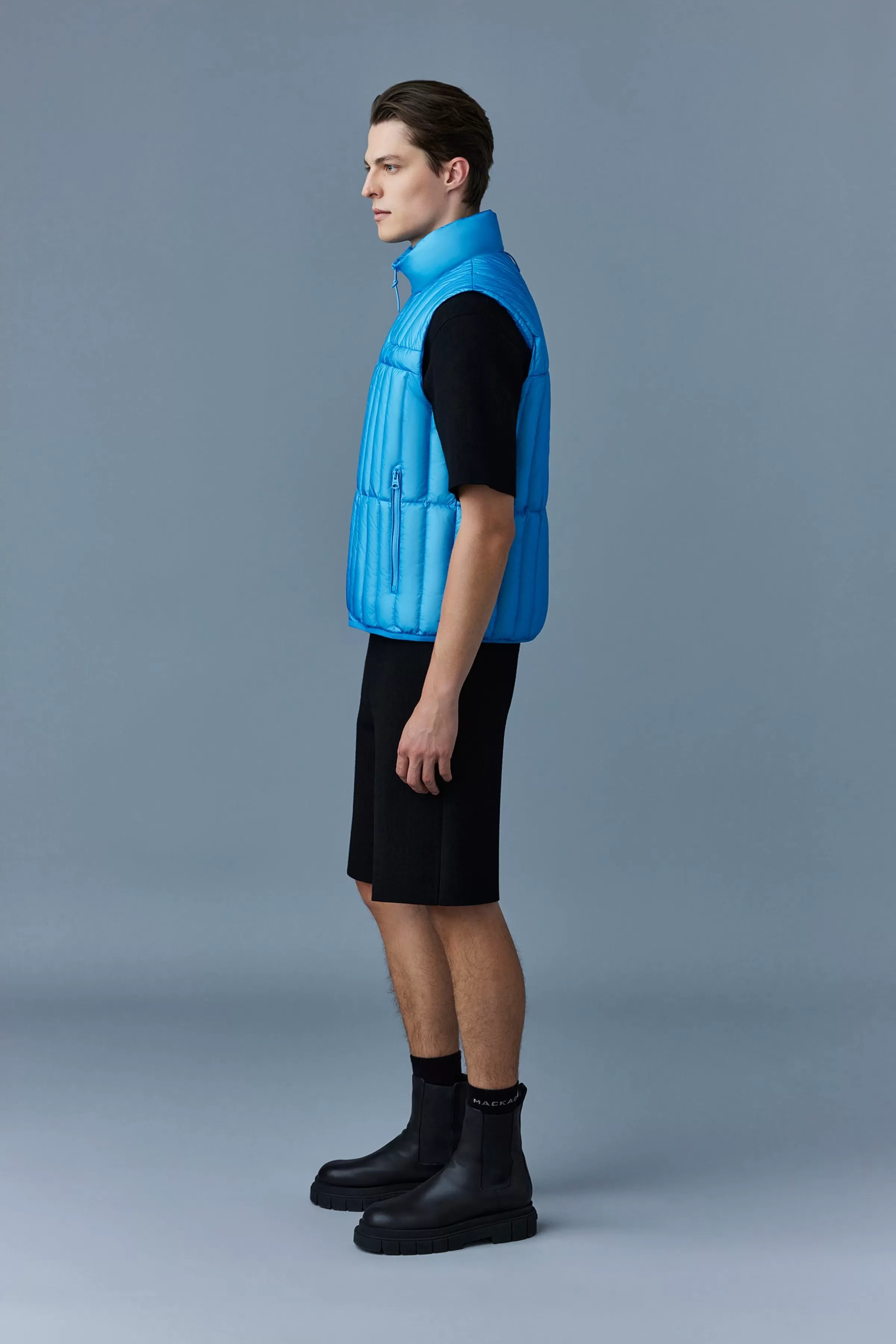 Patrick, Translucent Ripstop Light Down Vest With Funnel Collar For Men | ® US | Mackage Shop