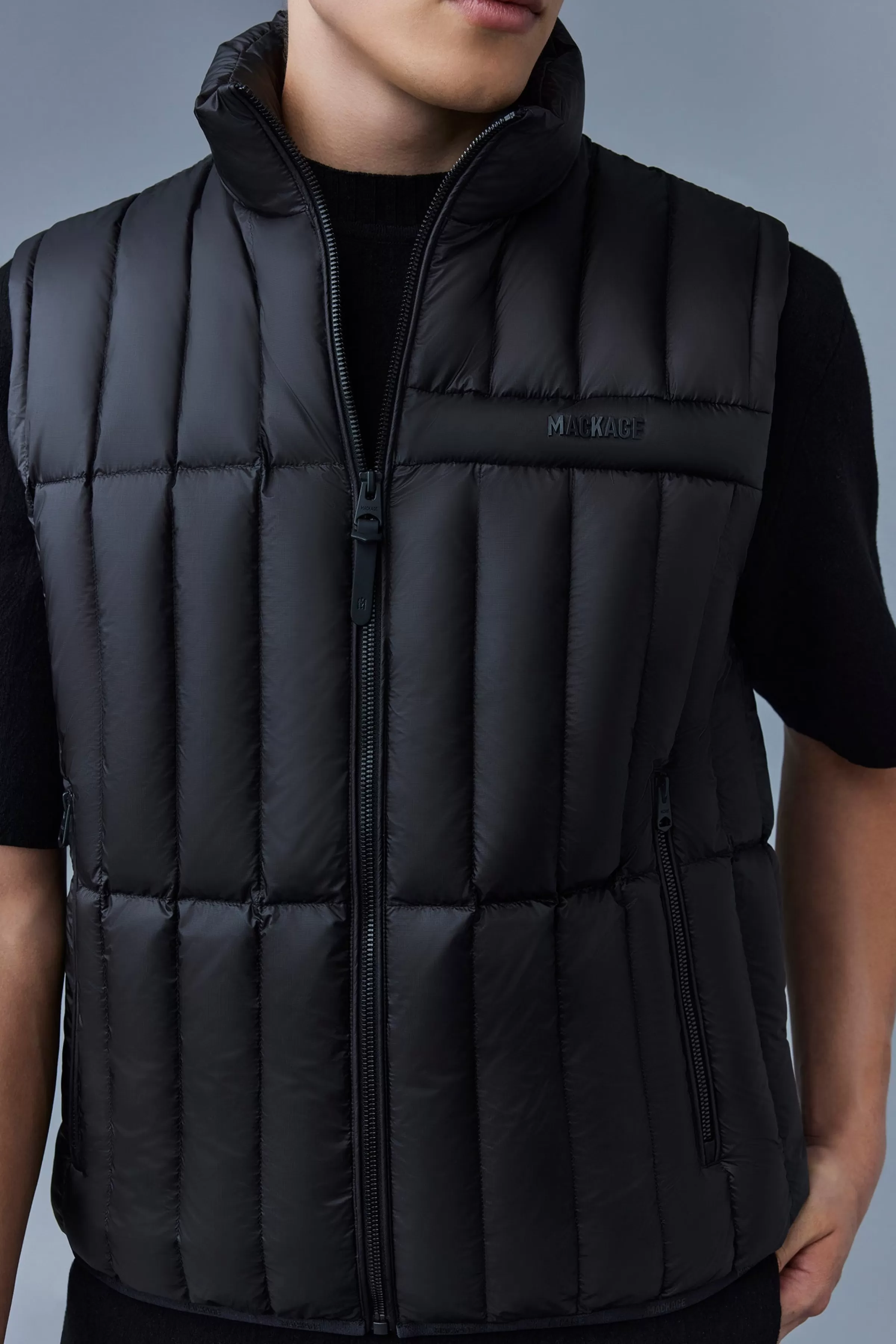 Patrick, Translucent Ripstop Light Down Vest With Funnel Collar For Men | ® US | Mackage Shop
