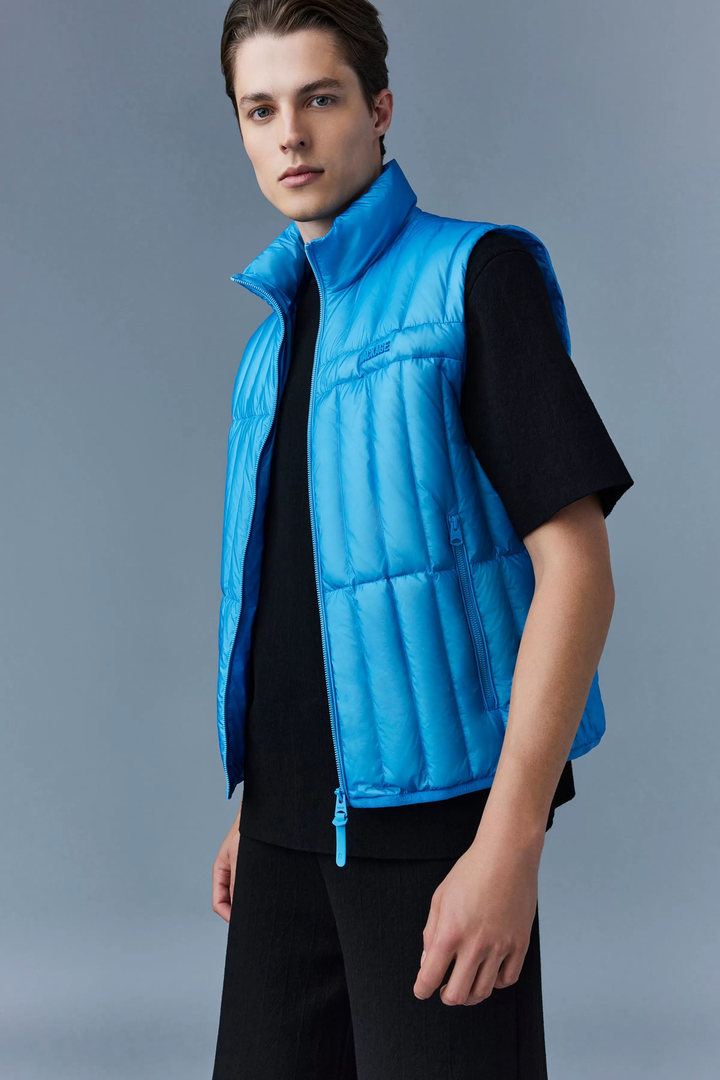 Patrick, Translucent Ripstop Light Down Vest With Funnel Collar For Men | ® US | Mackage Shop