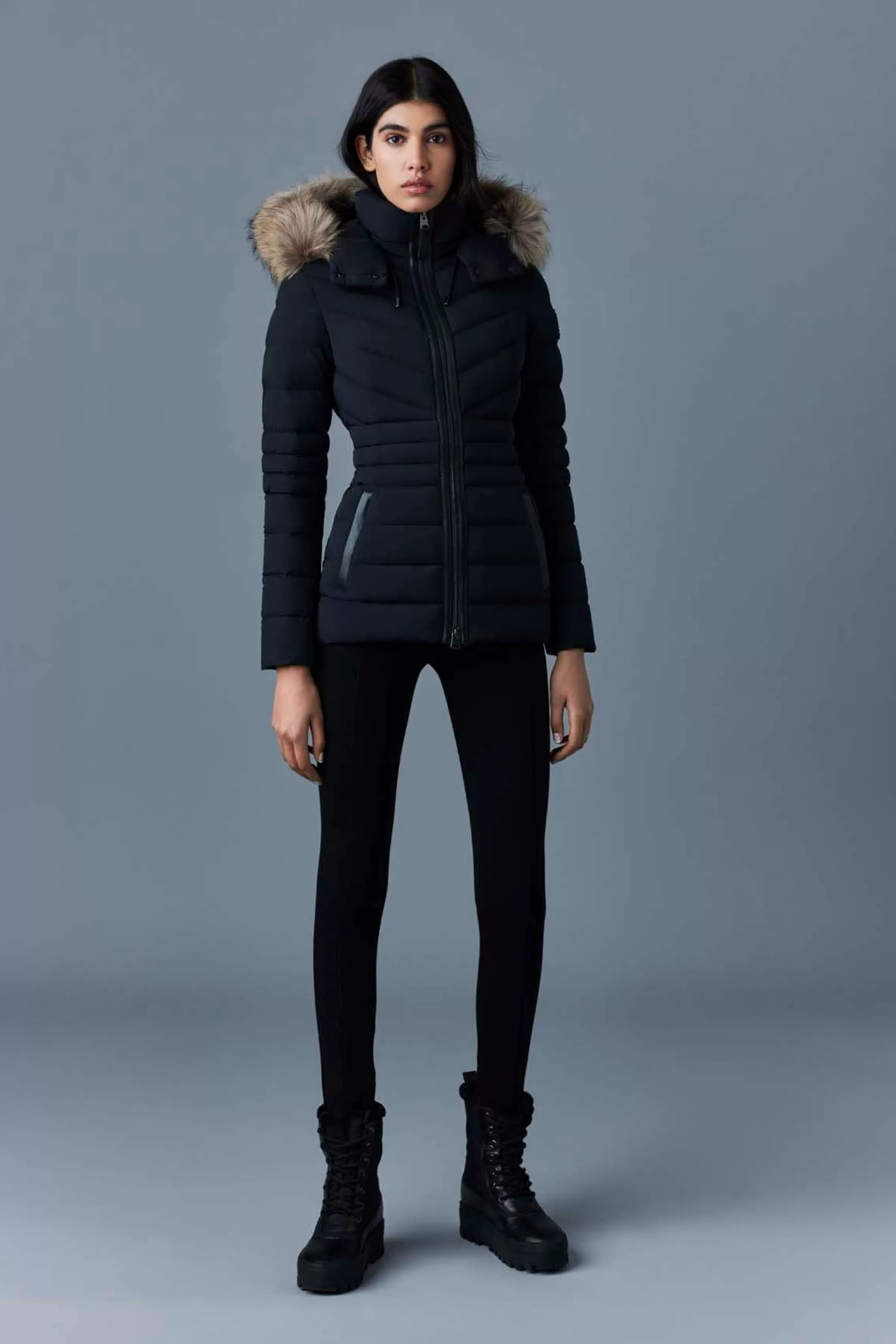 Patsy, Agile 360 Down Jacket With Natural Fur For Ladies | ® US | Mackage New