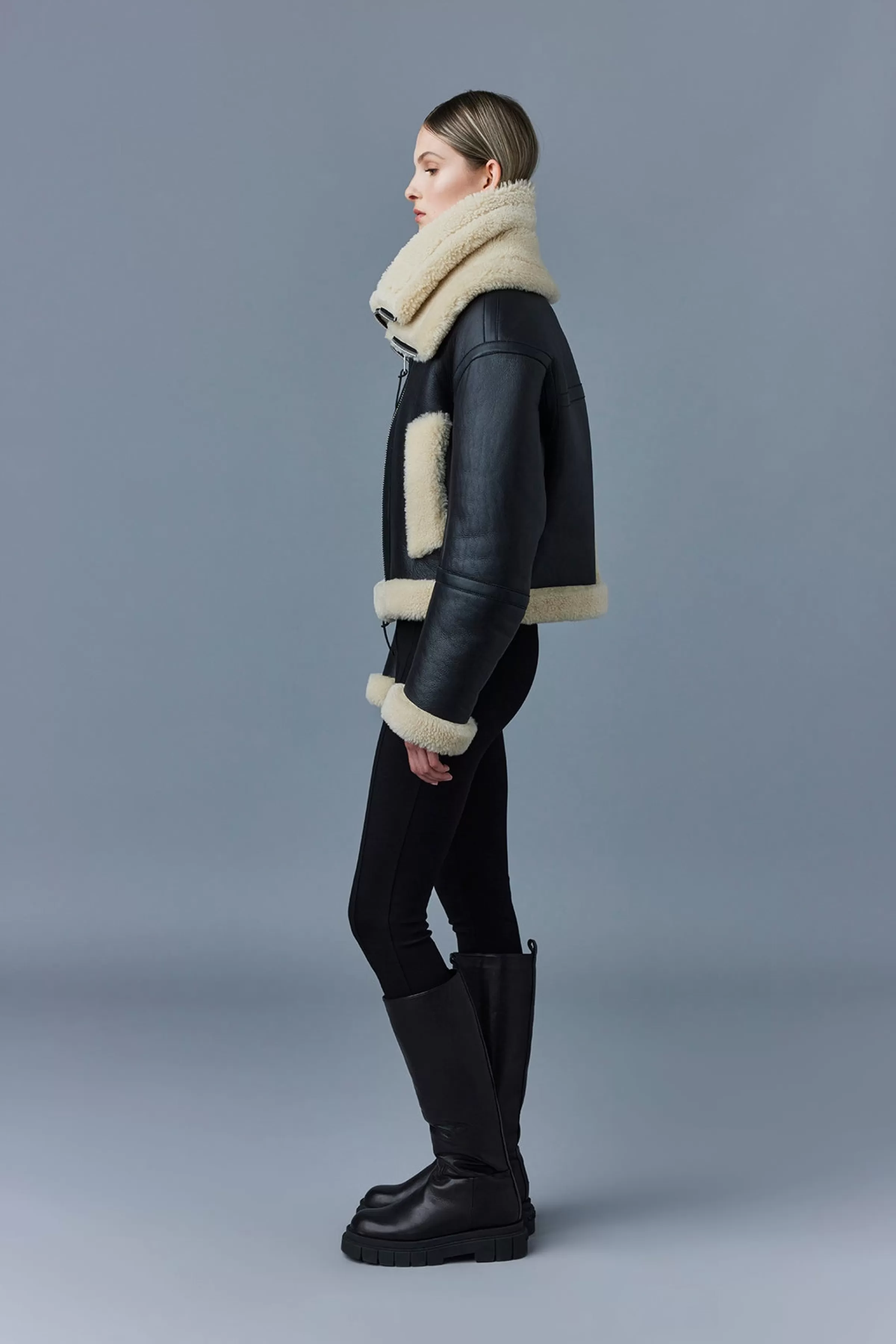 Penelopa, Sheepskin Jacket With Double Collar For Ladies | ® US | Mackage Cheap