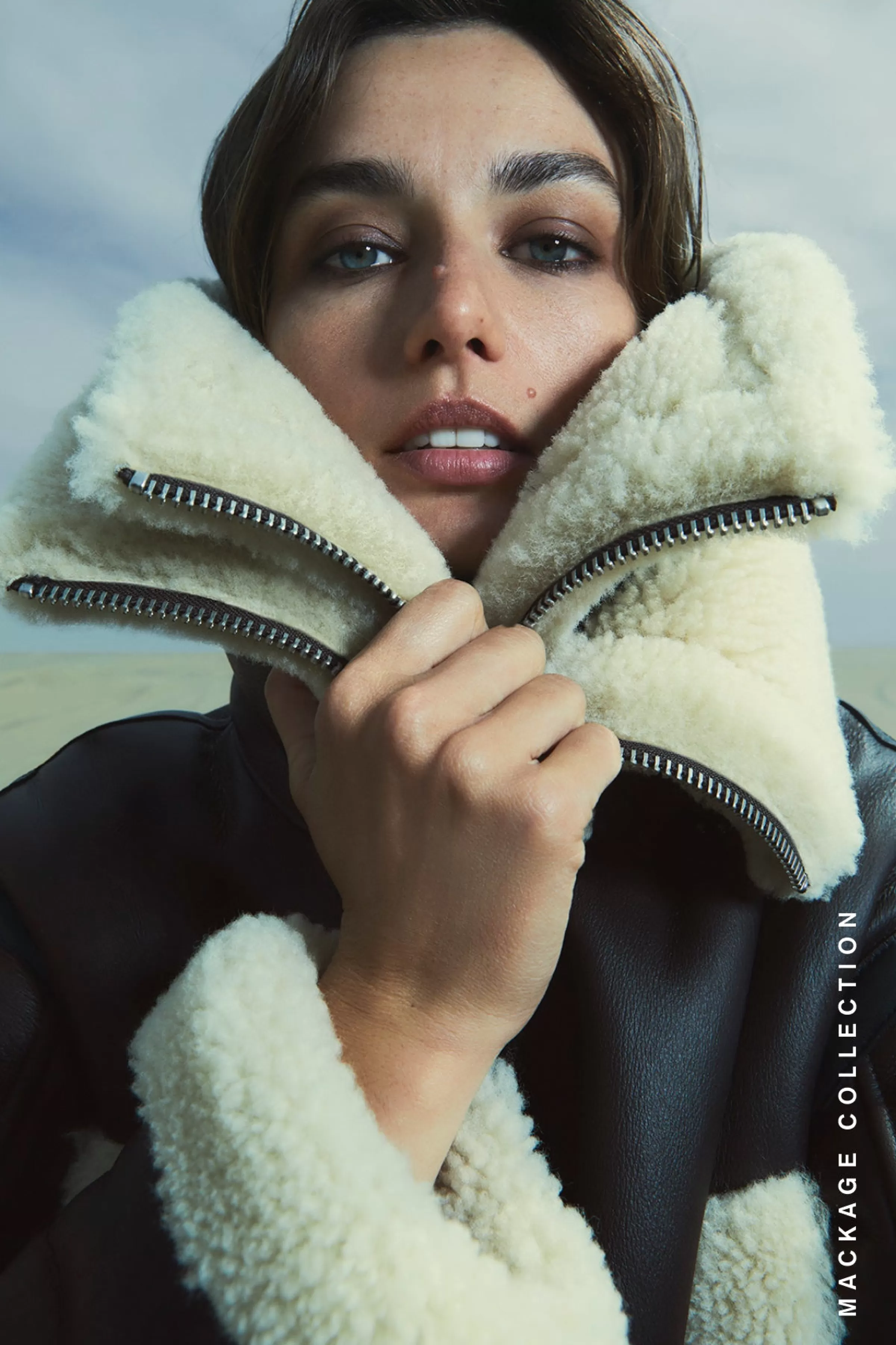 Penelopa, Sheepskin Jacket With Double Collar For Ladies | ® US | Mackage Outlet