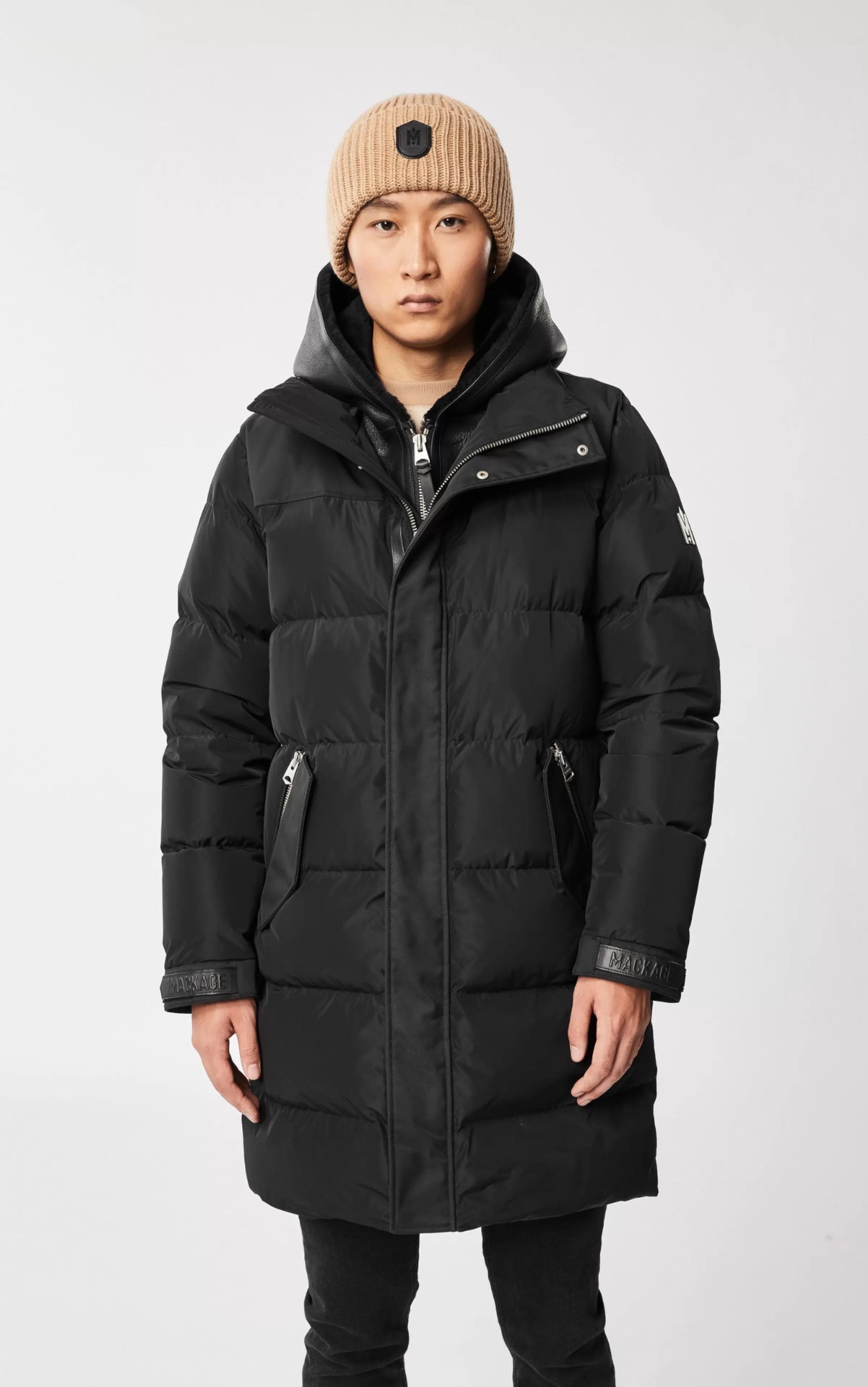 Reynold, Down Coat With Removable Shearling Bib And Hood For Men | ® US | Mackage Best Sale