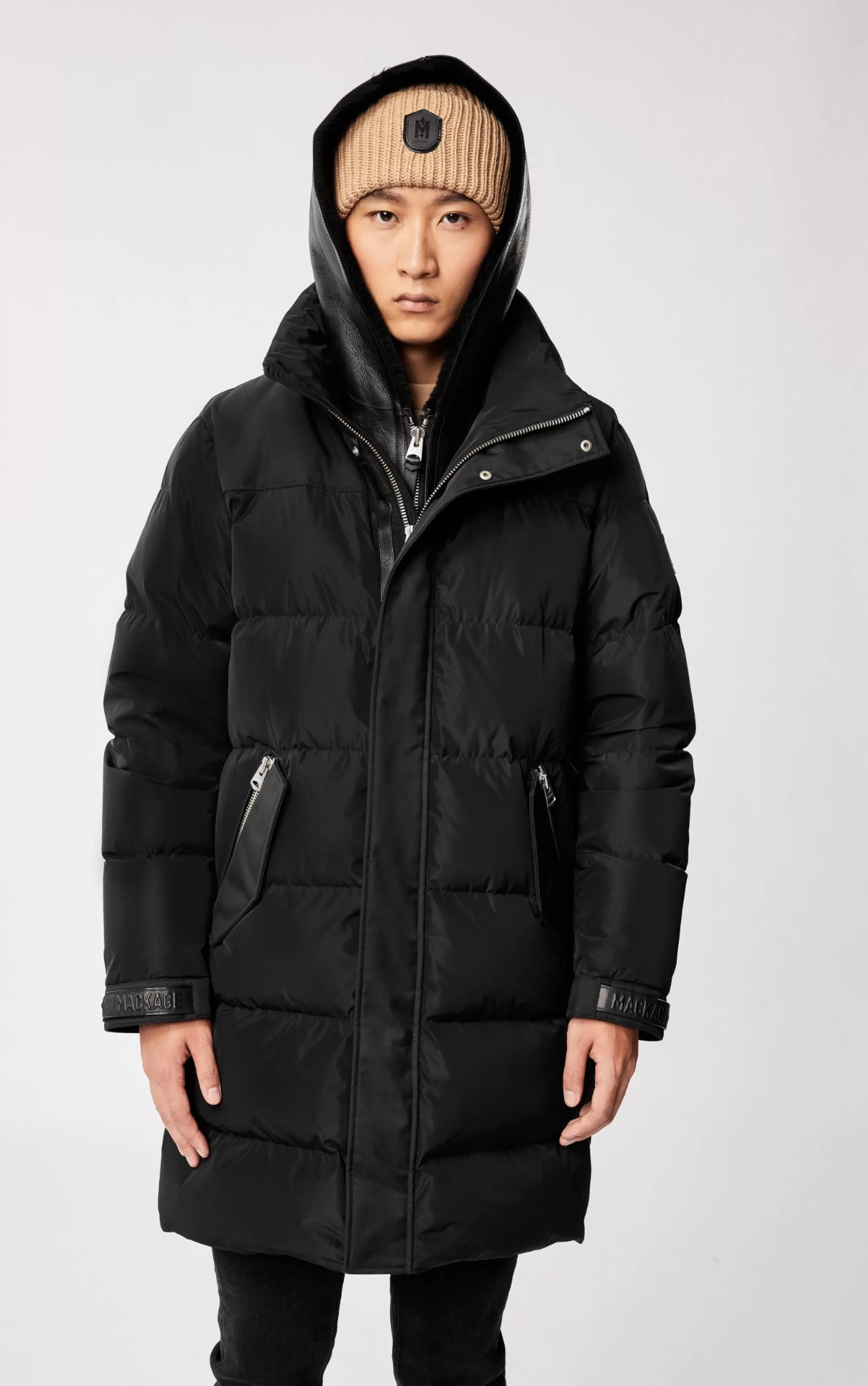 Reynold, Down Coat With Removable Shearling Bib And Hood For Men | ® US | Mackage Best Sale