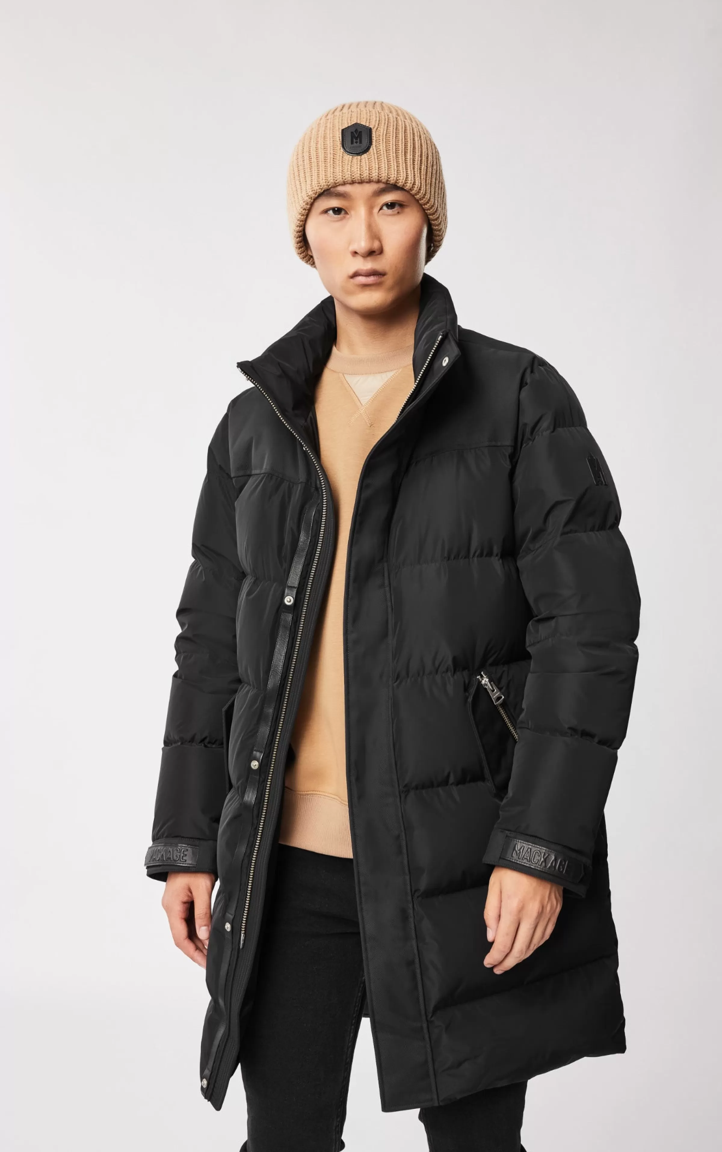 Reynold, Down Coat With Removable Shearling Bib And Hood For Men | ® US | Mackage Best Sale