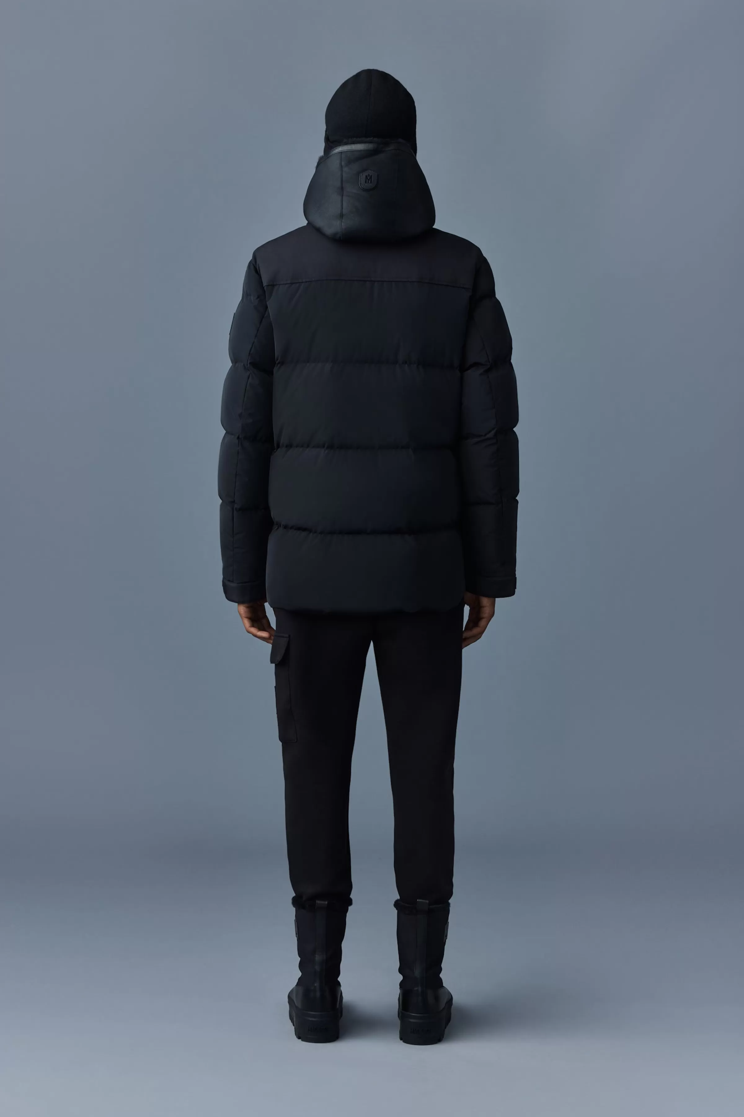 Riley, Classic Down Jacket With Removable Shearling Bib For Men | ® US | Mackage Outlet