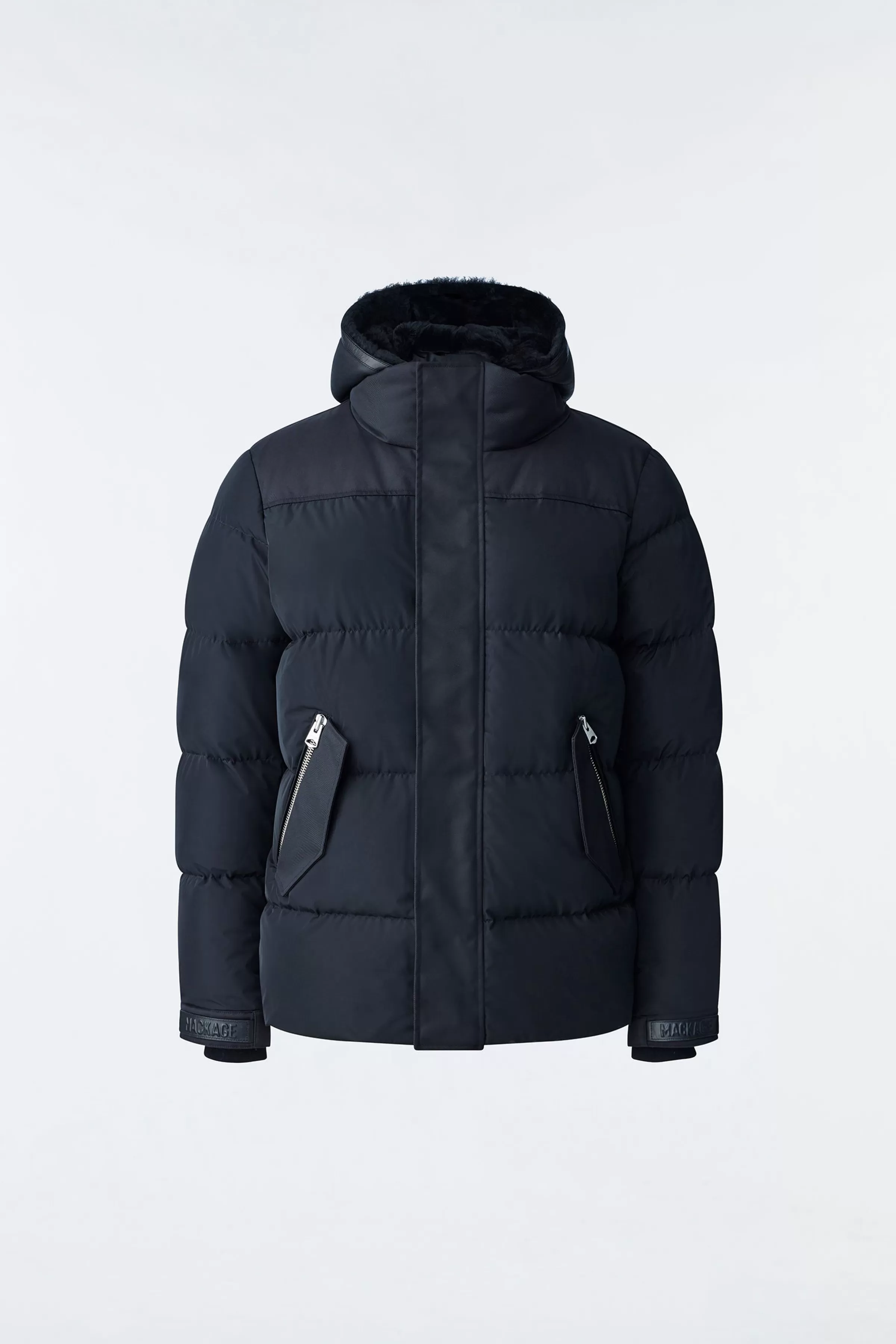 Riley, Classic Down Jacket With Removable Shearling Bib For Men | ® US | Mackage Cheap
