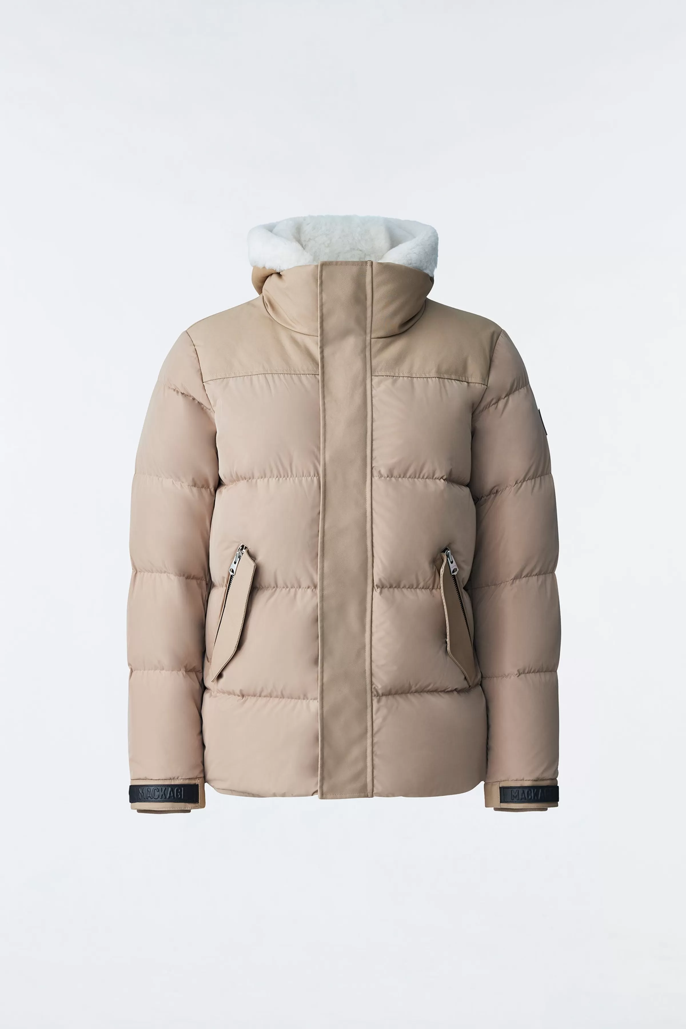 Riley, Classic Down Jacket With Removable Shearling Bib For Men | ® US | Mackage Cheap