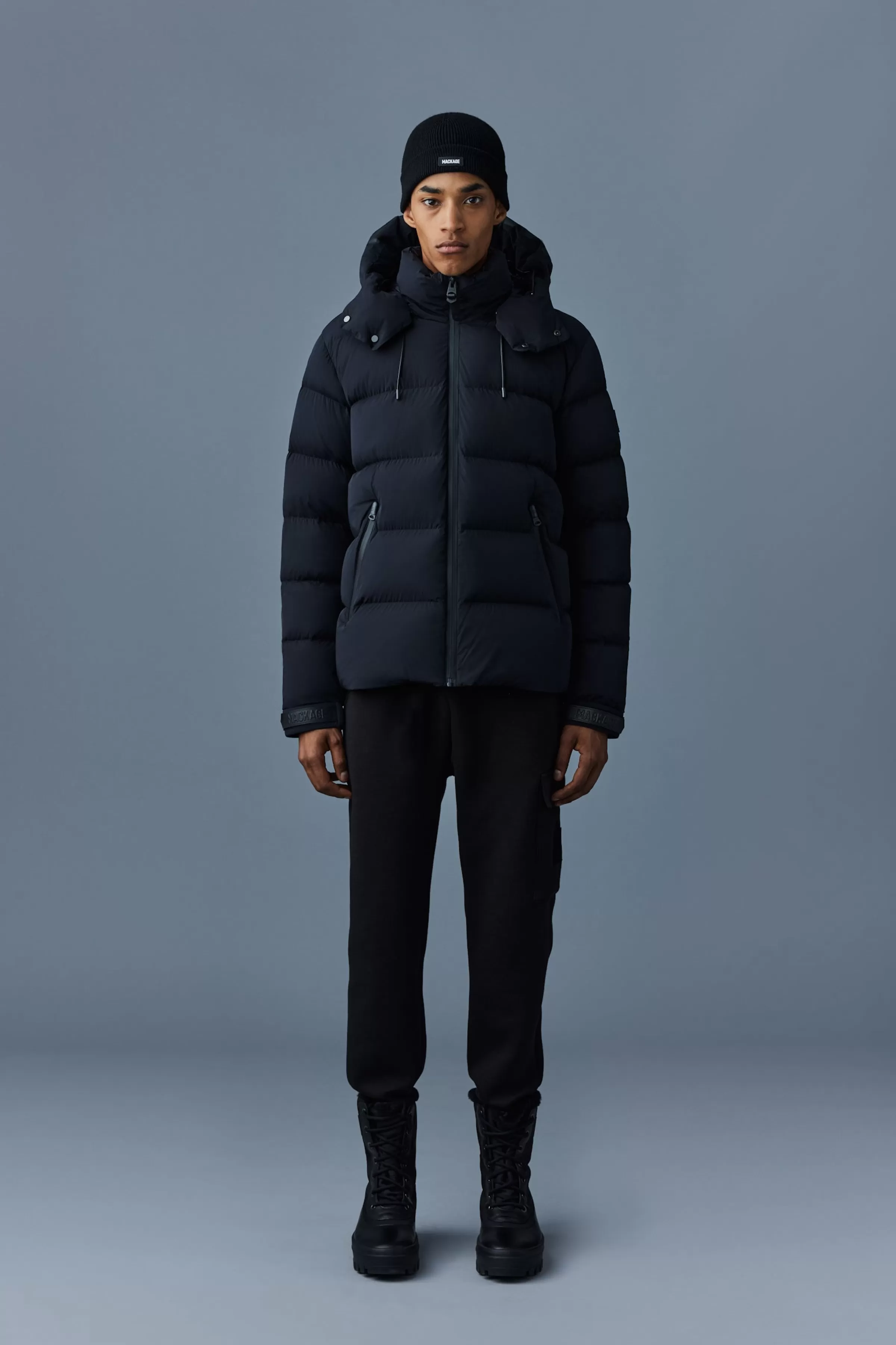 Samuel, Stretch Light Down Jacket With Hood For Men | ® US | Mackage Shop