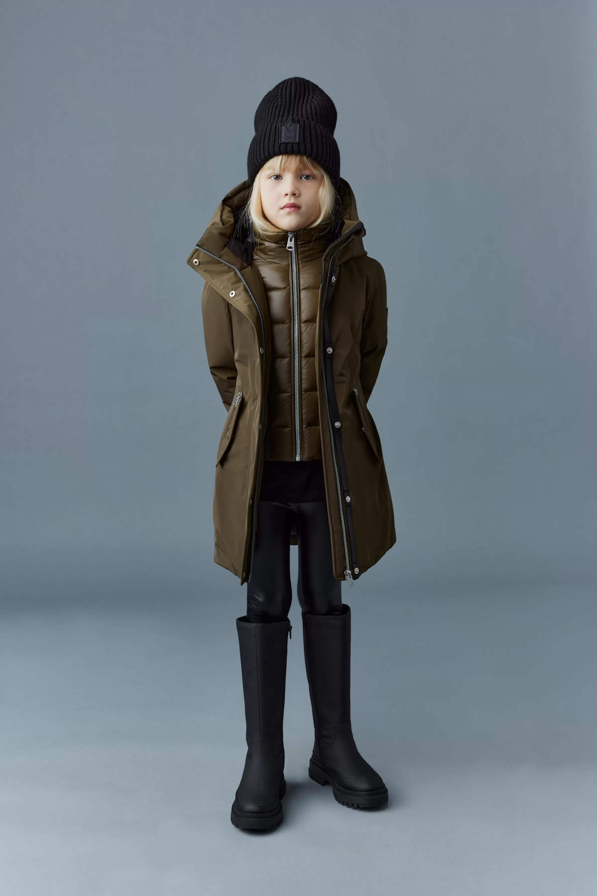 Shayna, 2-in-1 Nano Down Coat With Removable Bib For Kids (8-14 Years) | ® US | Mackage New