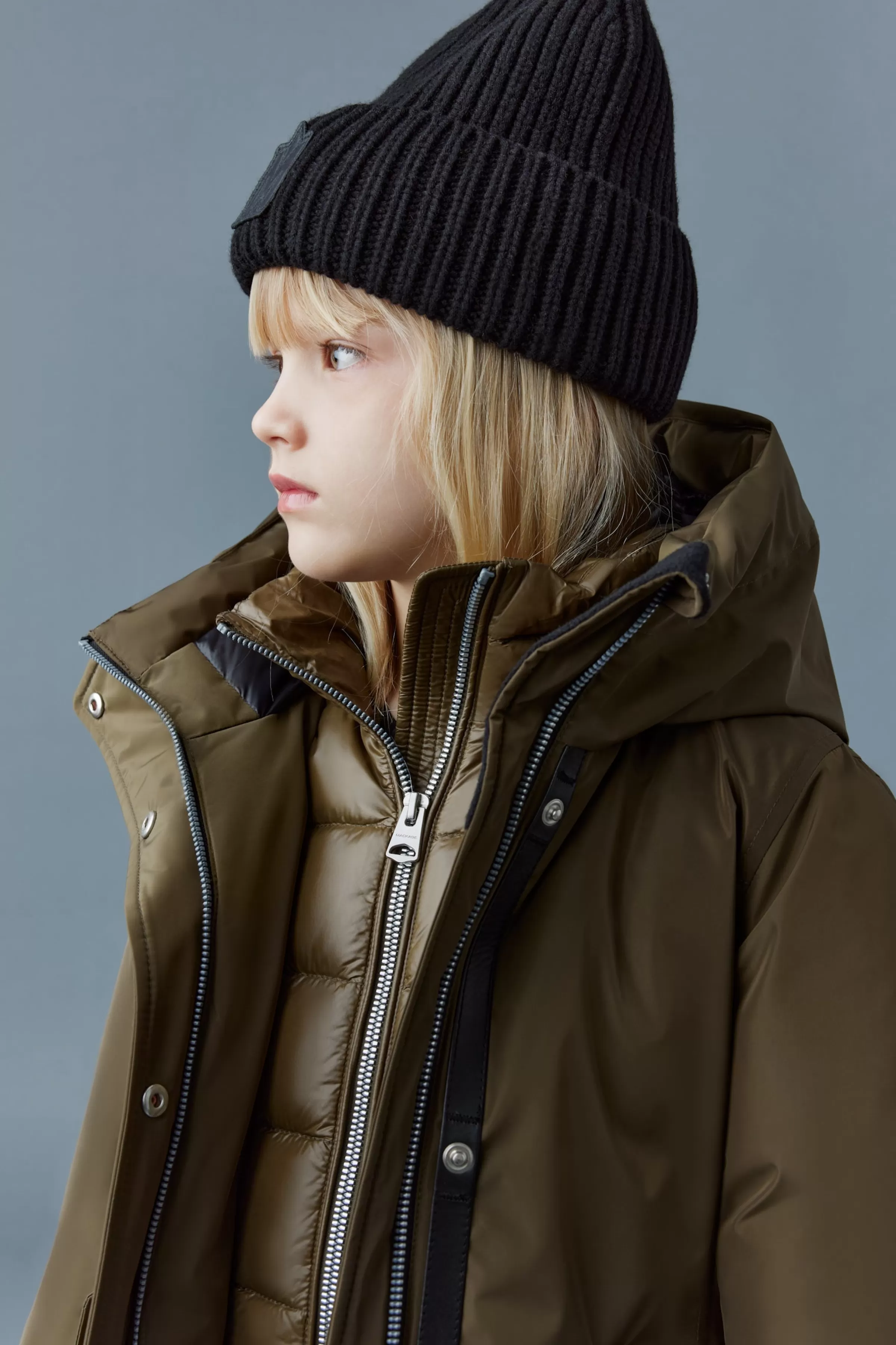 Shayna, 2-in-1 Nano Down Coat With Removable Bib For Kids (8-14 Years) | ® US | Mackage New