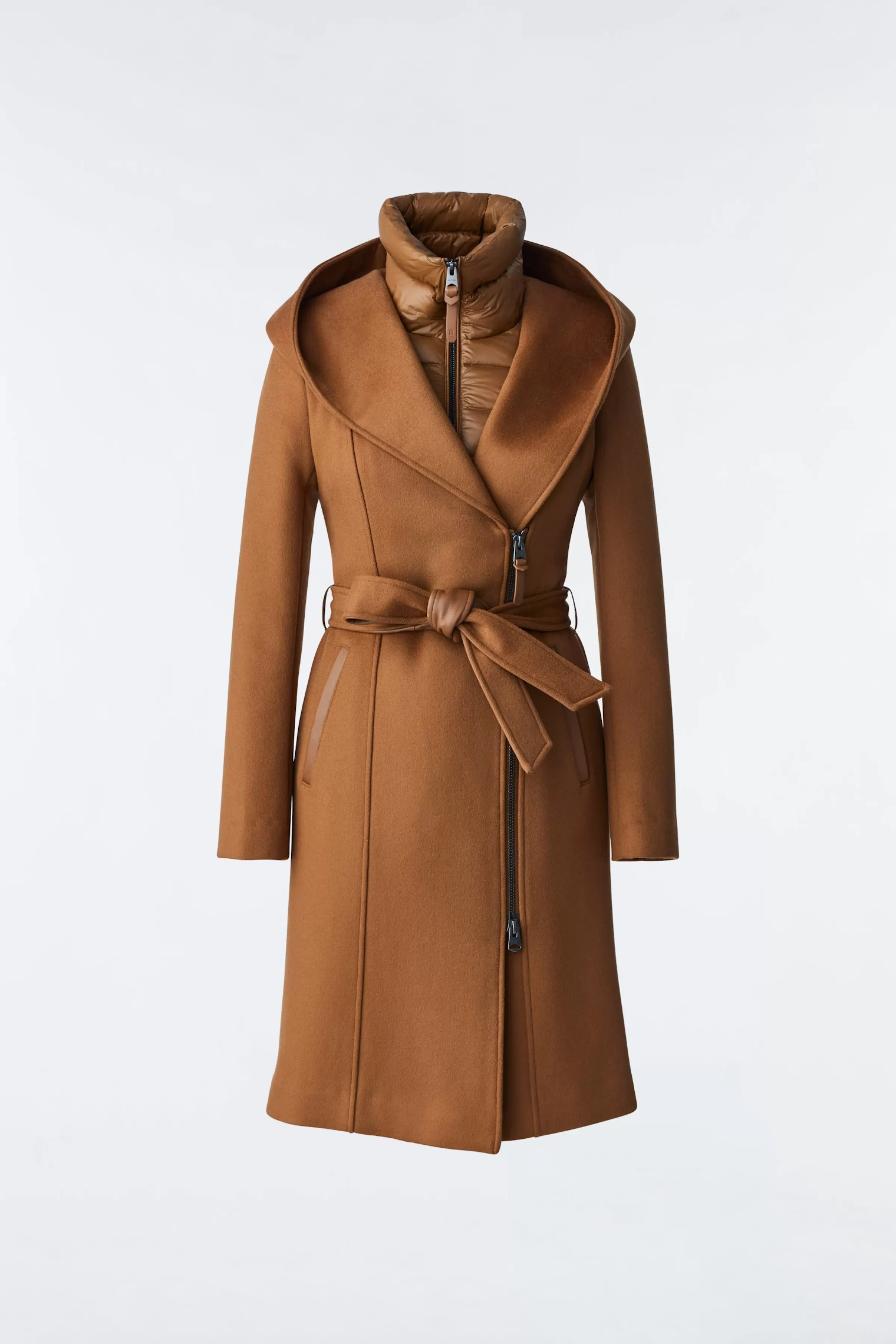 Shia, 2-in-1 Double-face Wool Coat With Removable Bib For Ladies | ® US | Mackage Clearance