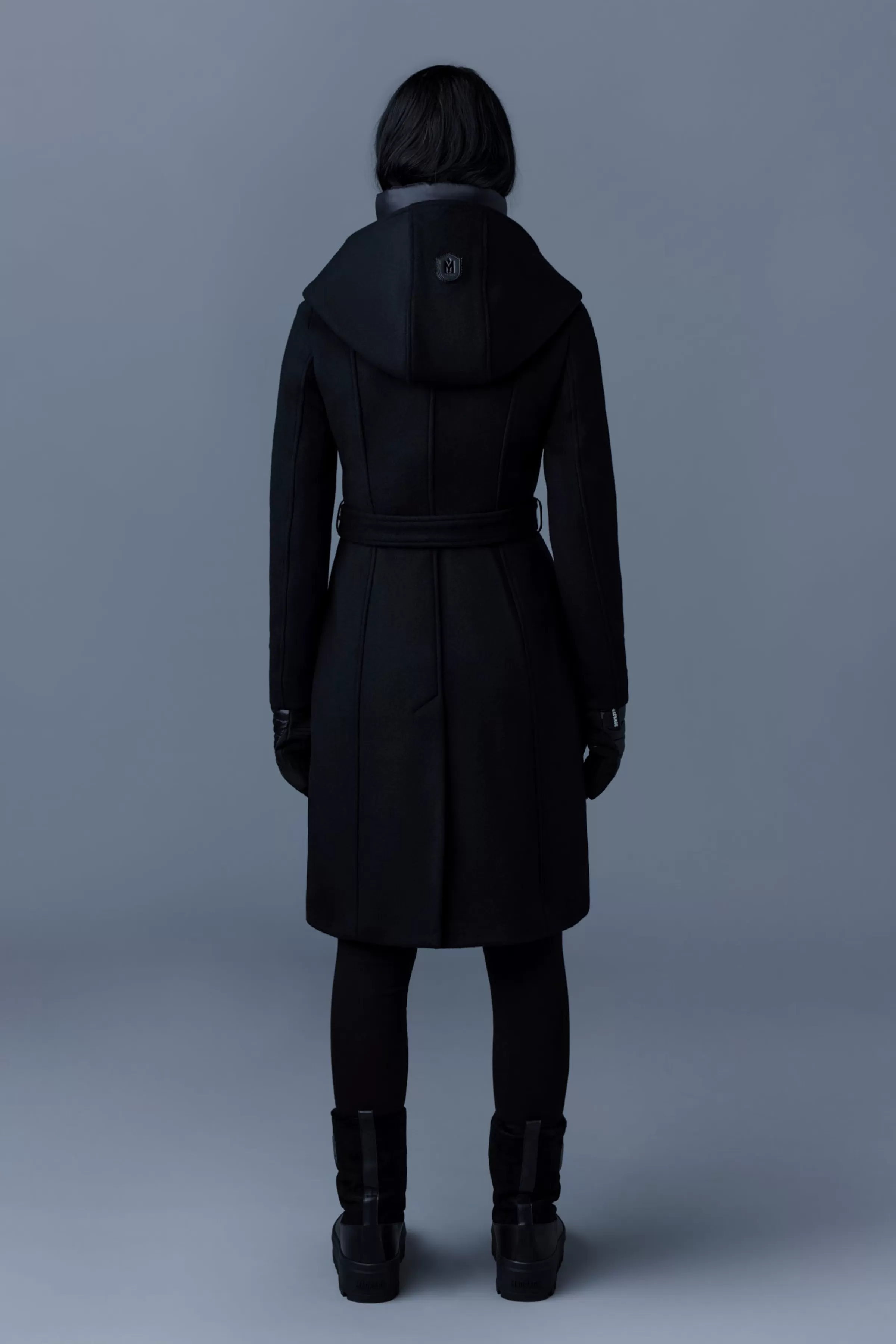 Shia, 2-in-1 Double-face Wool Coat With Removable Bib For Ladies | ® US | Mackage Clearance