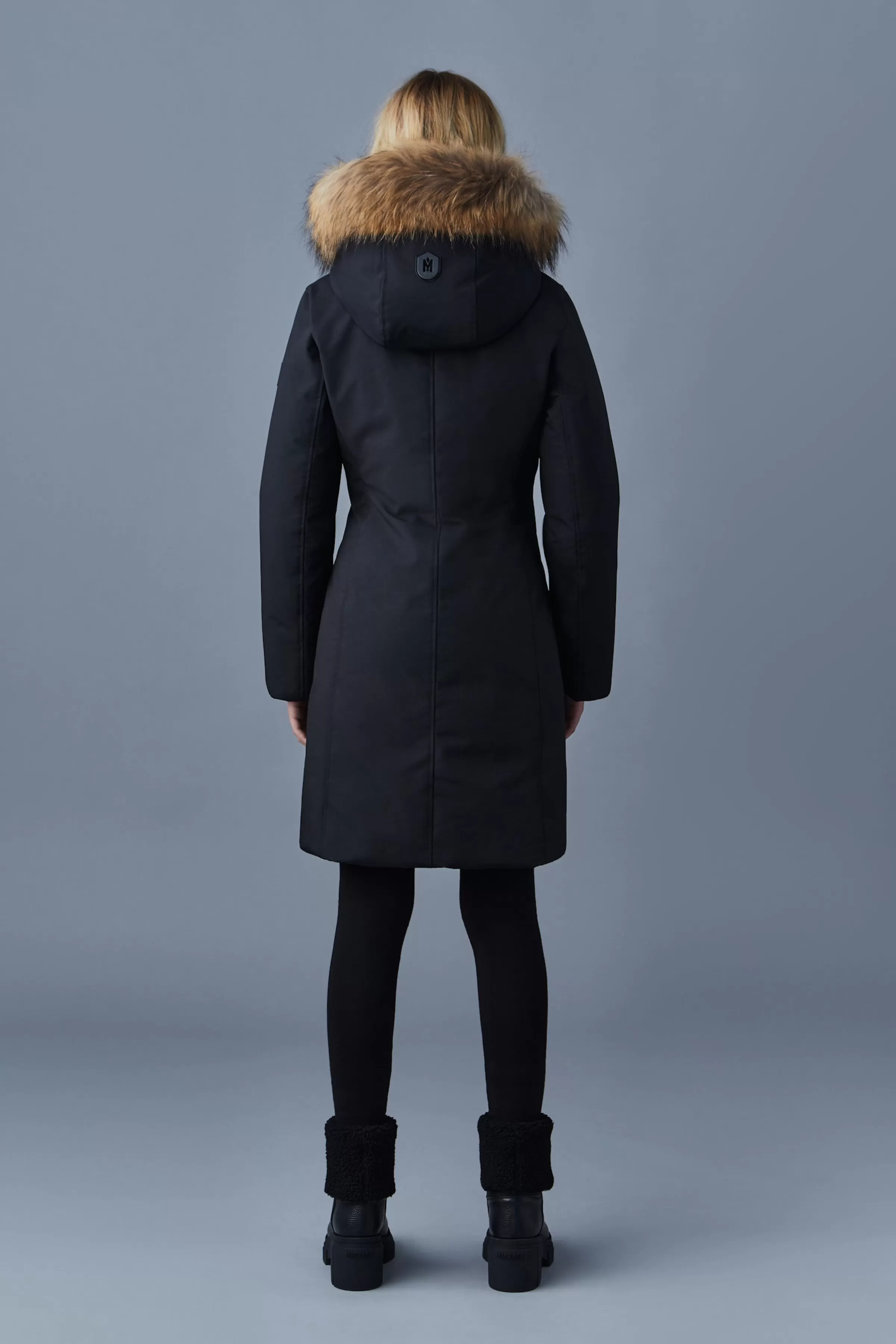 Shiloh, 2-in-1 Fitted Down Coat With Removable Bib And Natural Fur For Ladies | ® US | Mackage Sale