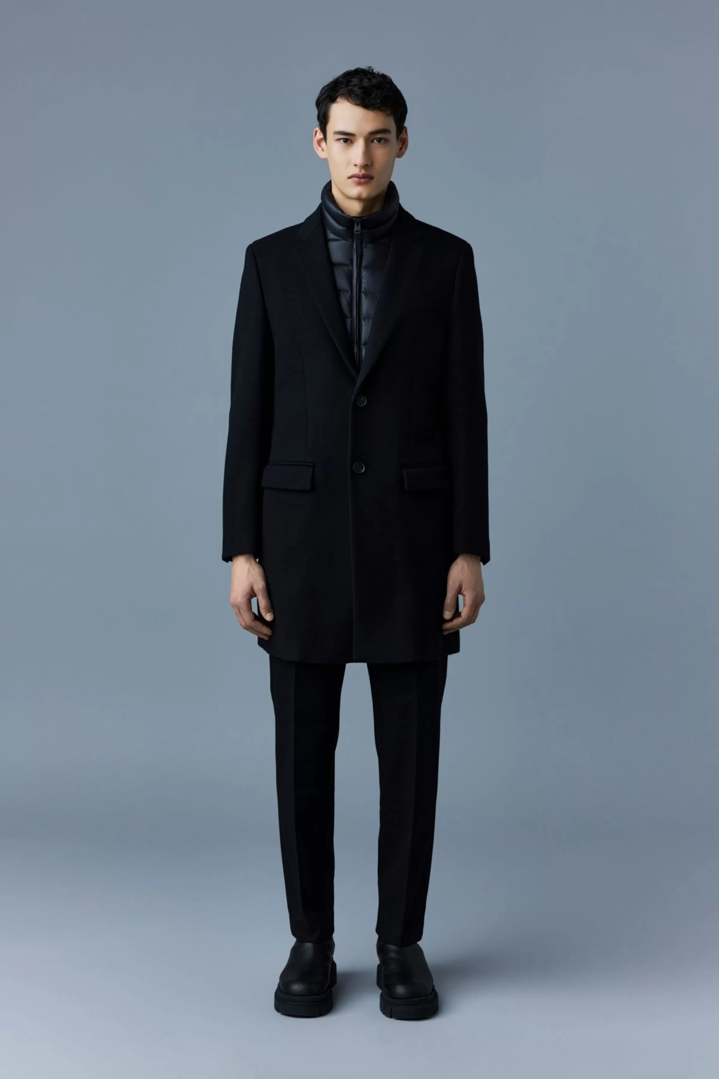 Skai, Double-face Wool 2-in-1 Top Coat With Removable Down Liner For Men | ® US | Mackage Outlet