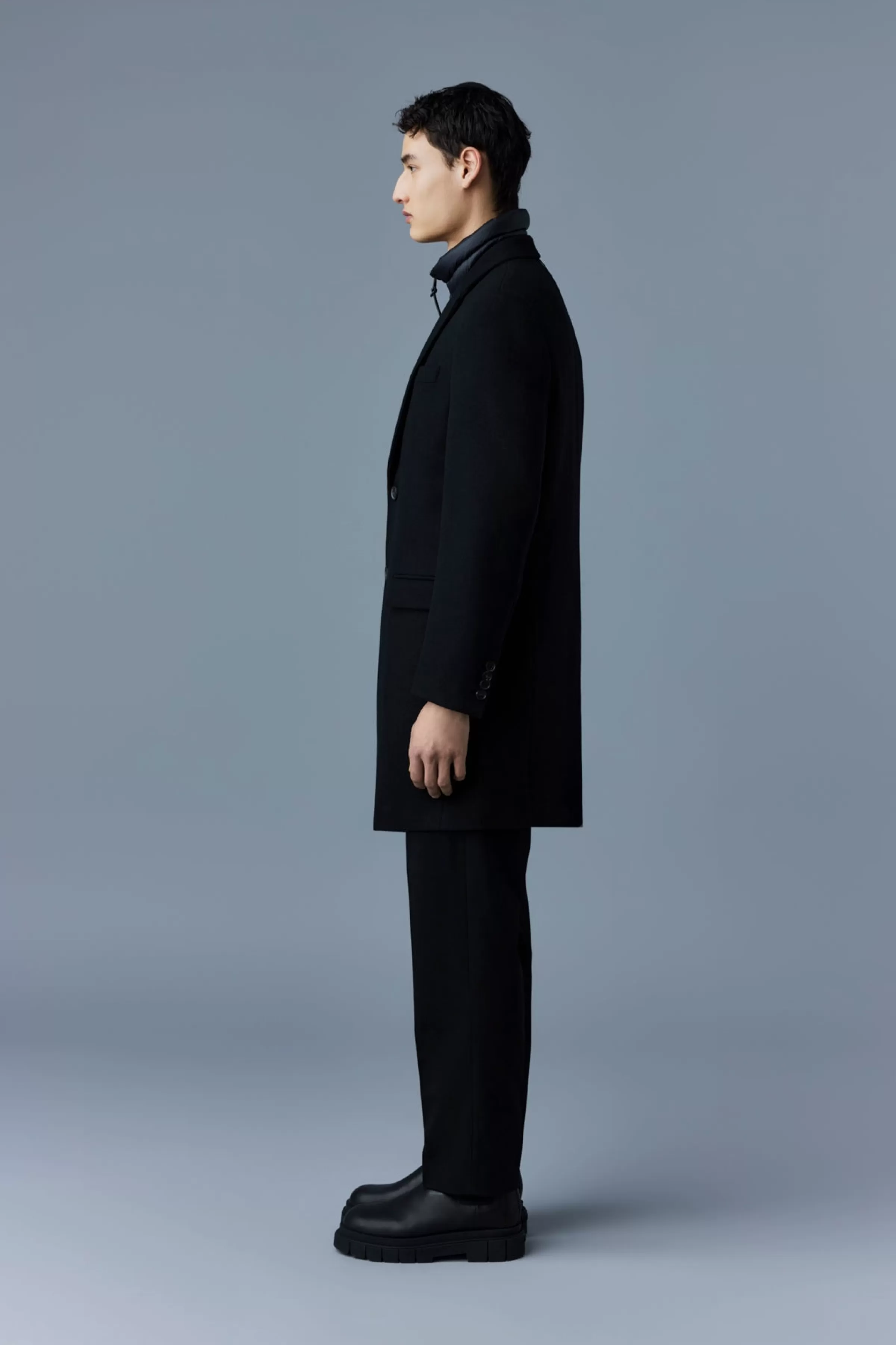 Skai, Double-face Wool 2-in-1 Top Coat With Removable Down Liner For Men | ® US | Mackage Outlet