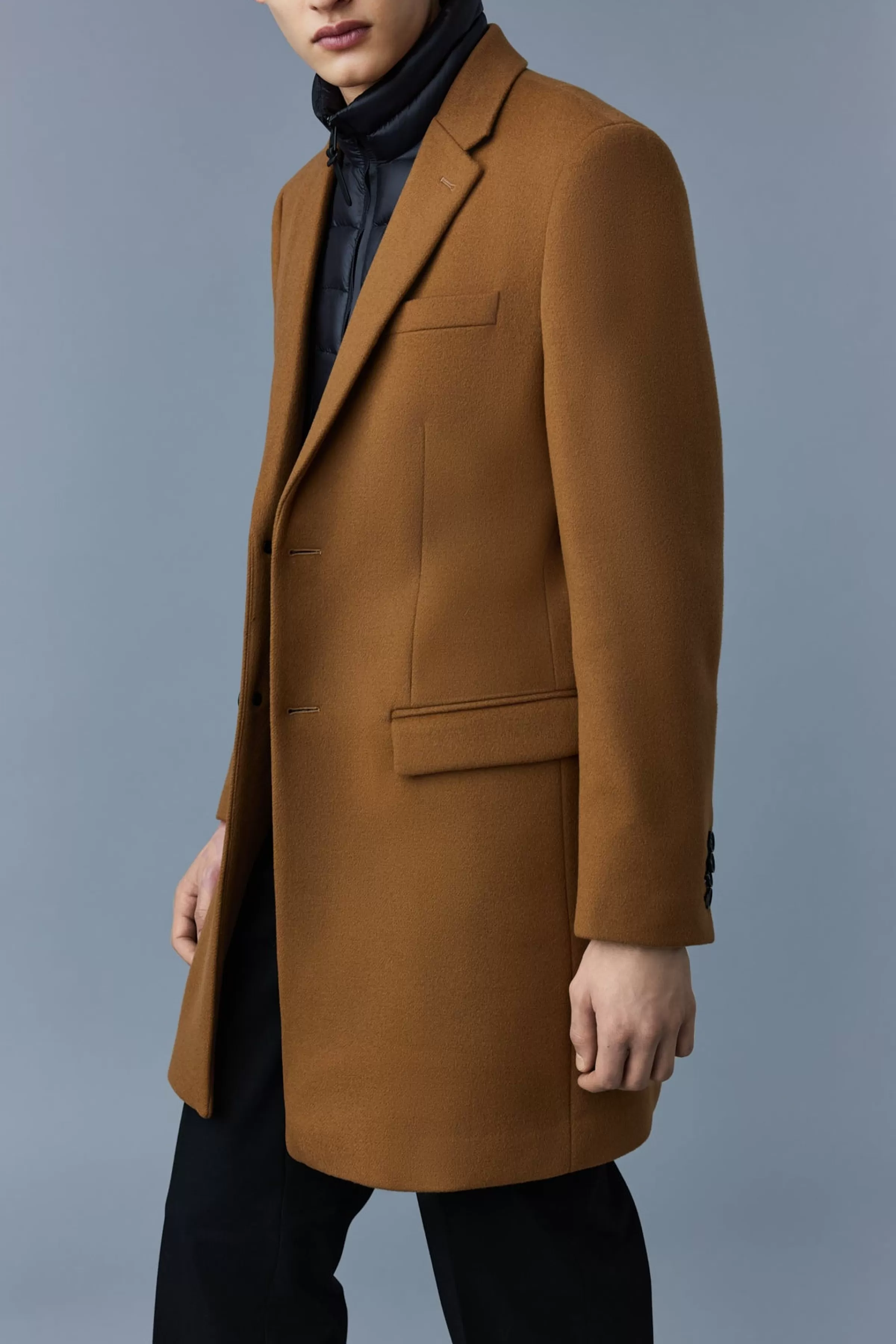Skai, Double-face Wool 2-in-1 Top Coat With Removable Down Liner For Men | ® US | Mackage Outlet