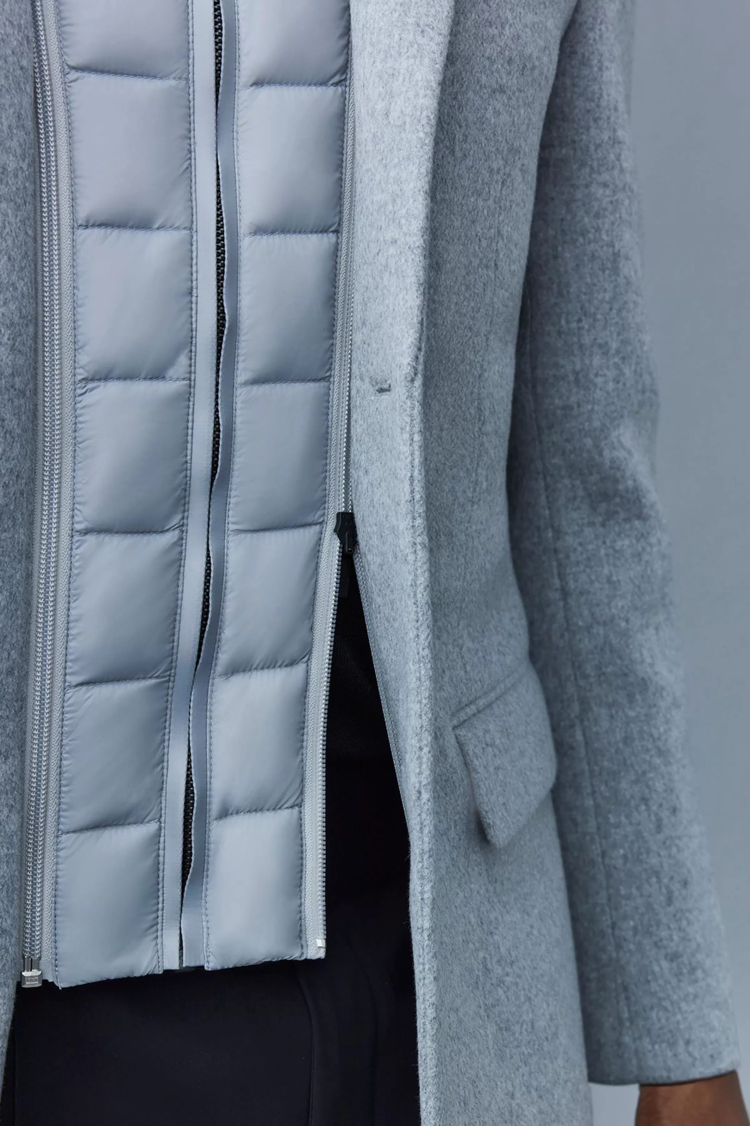 Skai, Double-face Wool 2-in-1 Top Coat With Removable Down Liner For Men | ® US | Mackage Outlet
