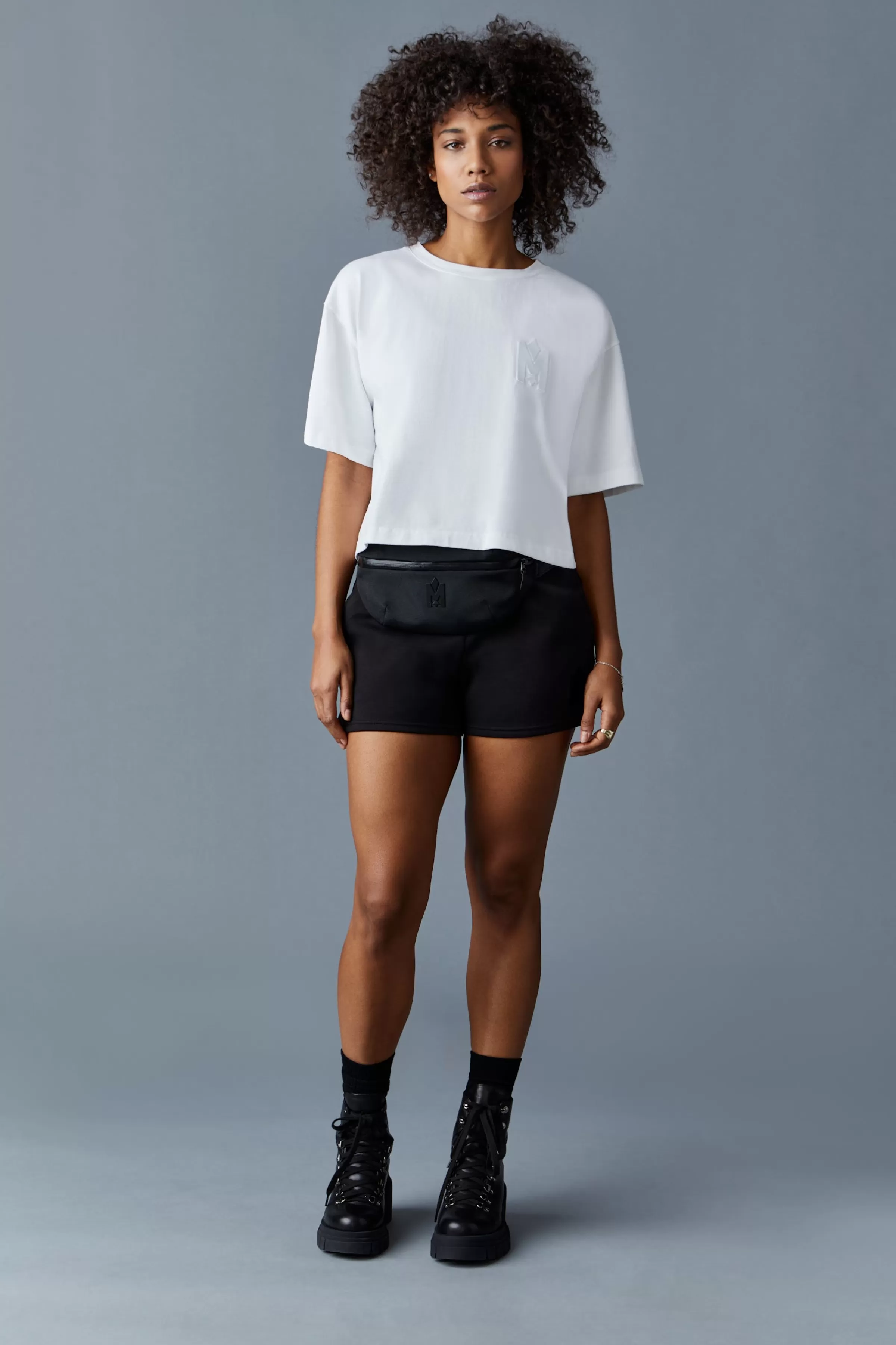 Summer, Double-Face Jersey Mini Shorts For Ladies | ® US | Mackage Cheap