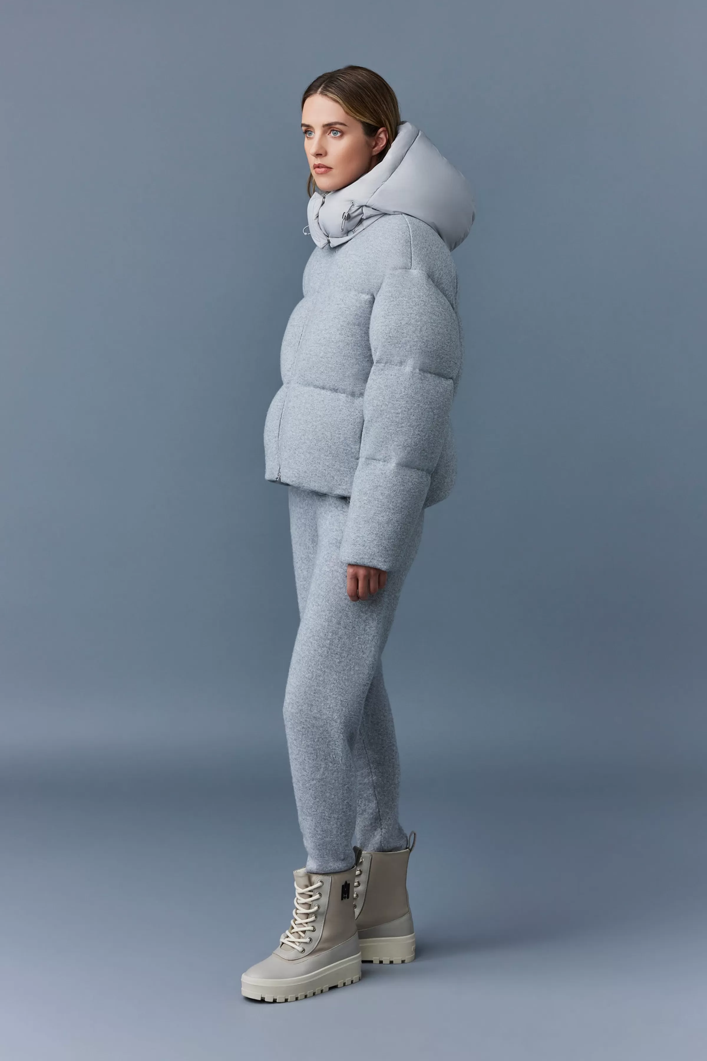 Tessy, Medium Down Jacket With Cashmere Blend Shell For Ladies | ® US | Mackage Hot