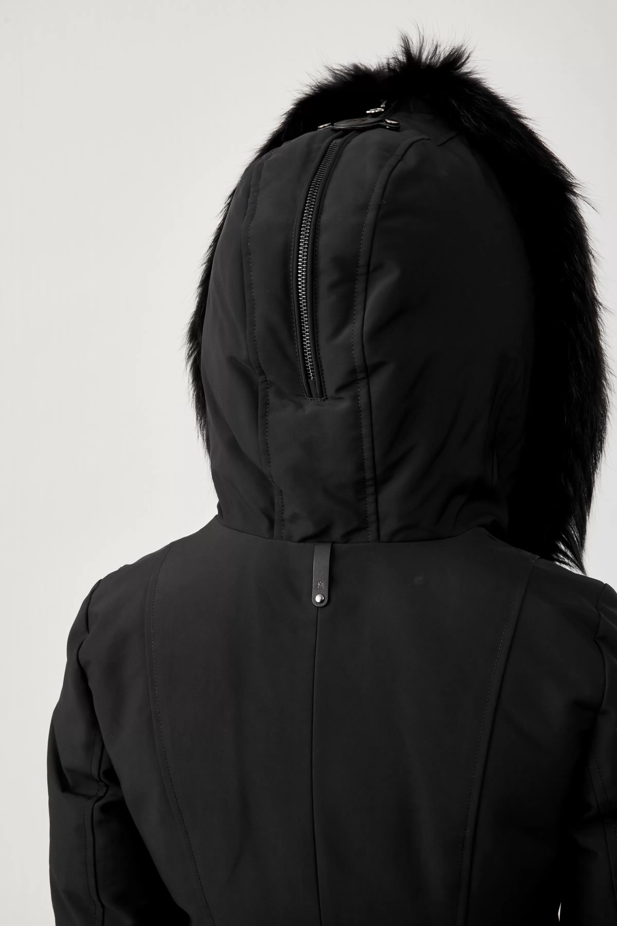 Trish, Powder Touch Down Coat With Silver Fox Fur Signature Collar For Ladies | ® US | Mackage Store